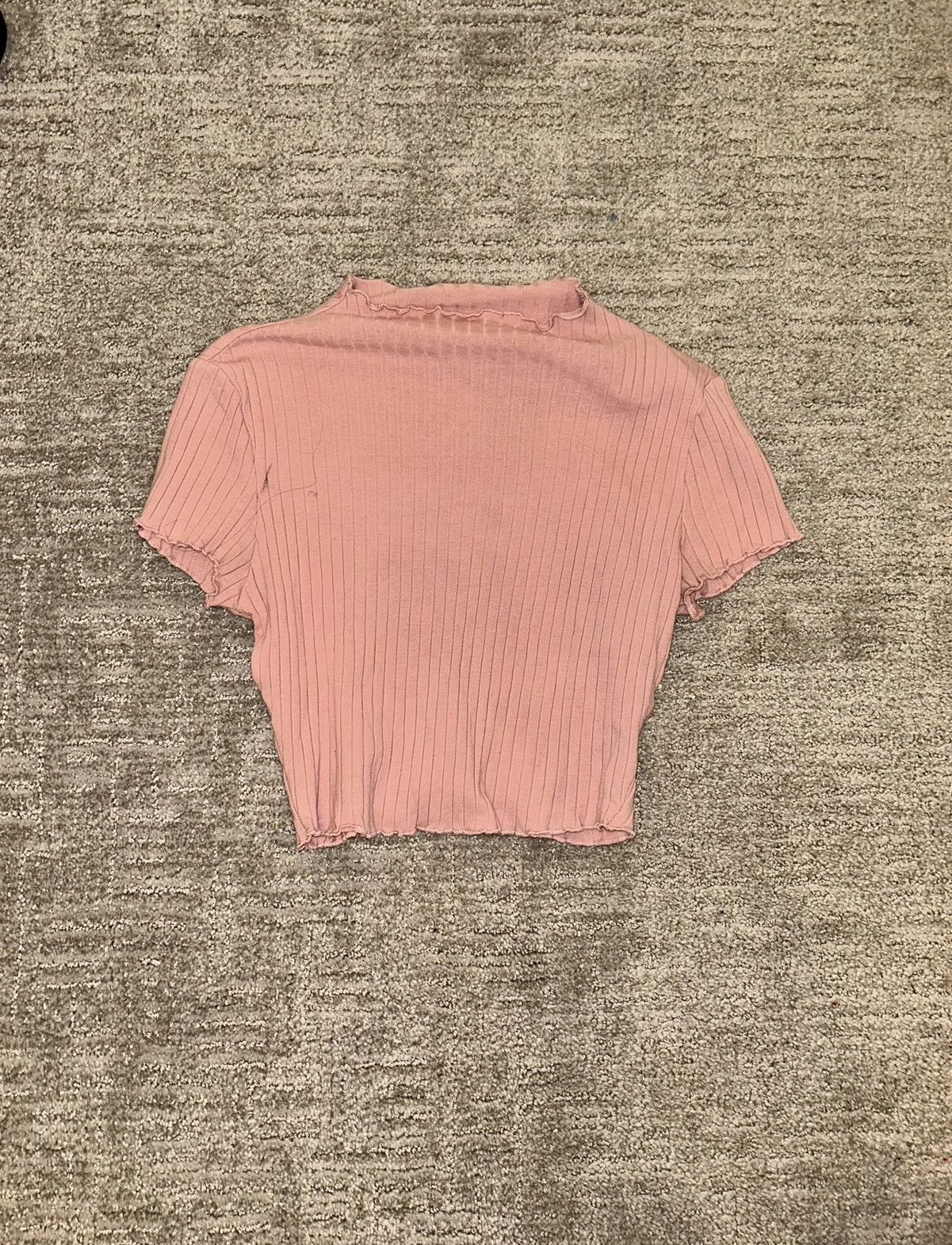 Shein Pink Shein cropped turtleneck short sleeve shirt Size XS / US 0-2 / IT 36-38 - 2 Thumbnail
