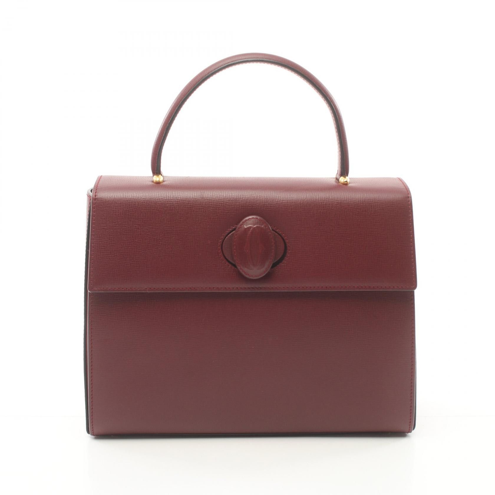 Cartier Cartier Must De Cartier Leather Handle Bag Leather Handbag in Great Condition Size ONE SIZE - 1 Thumbnail