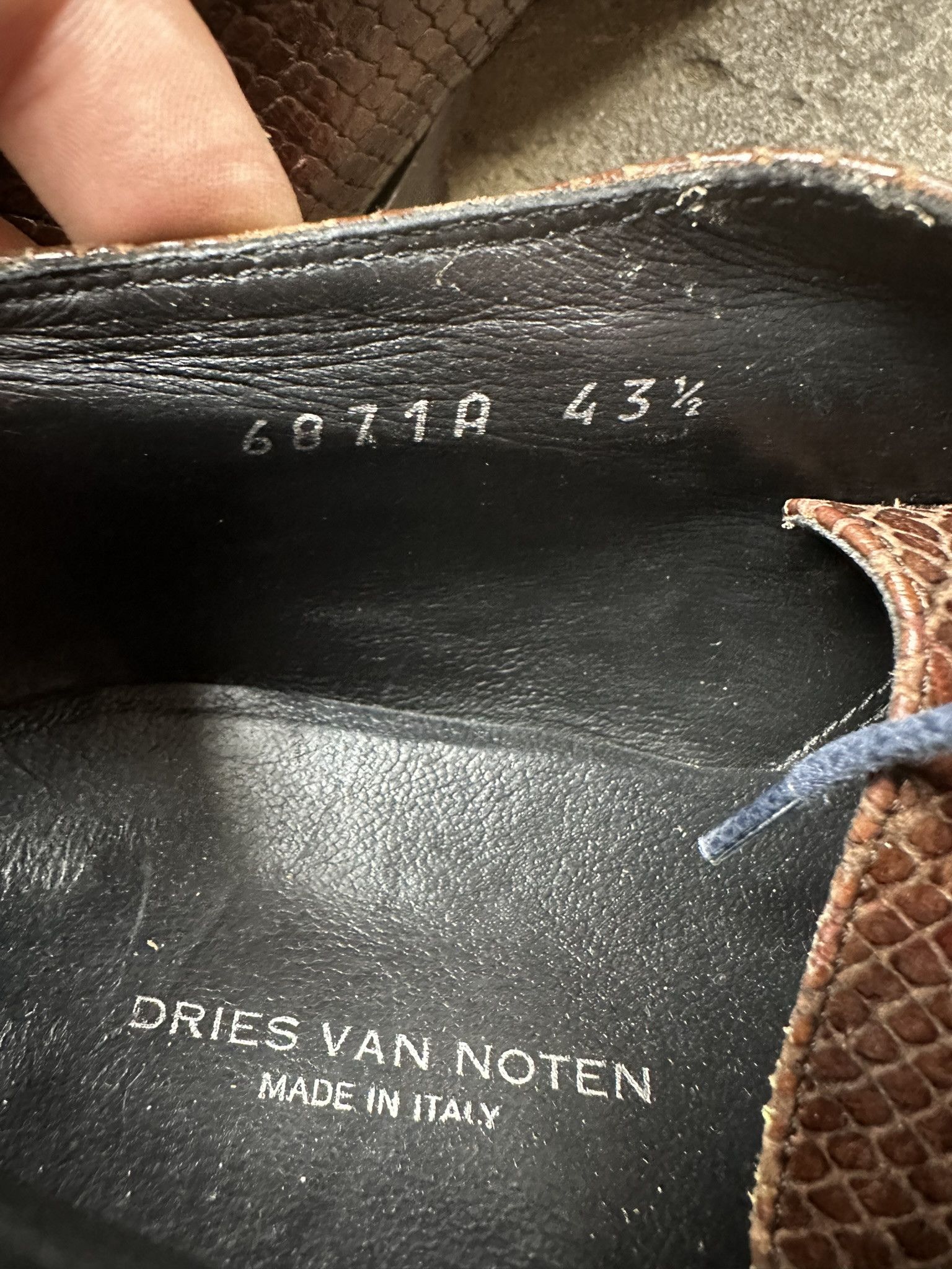 Dries Van Noten Dries Van Noten Snake Leather Loafers Shoes Size US 10.5 / EU 43-44 - 10 Thumbnail