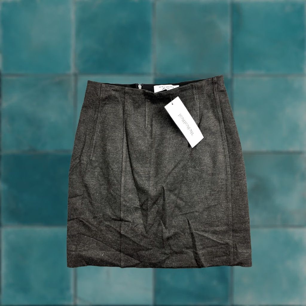 M.M.LaFleur MM Lafleur Skirt Women's 6 Charcoal Gray Pencil Straight Zip Lined Slit Knee Length Office Dressy City Classic 90s? Size 28" / US 6 / IT 42 - 1 Thumbnail