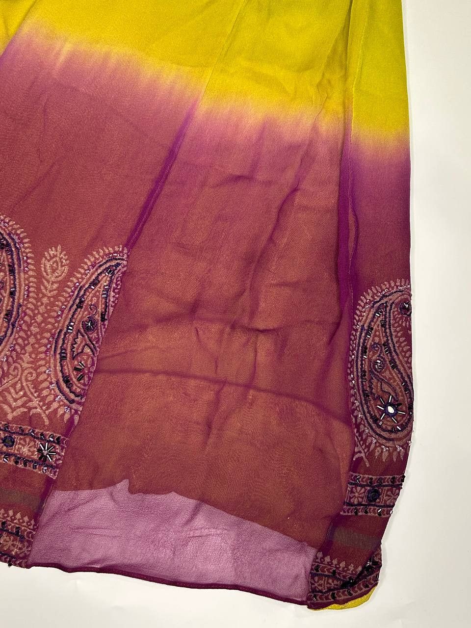 Etro Etro Hand Embroidered Silk Skirt (1490) Size 32" / US 10 / IT 46 - 6 Thumbnail