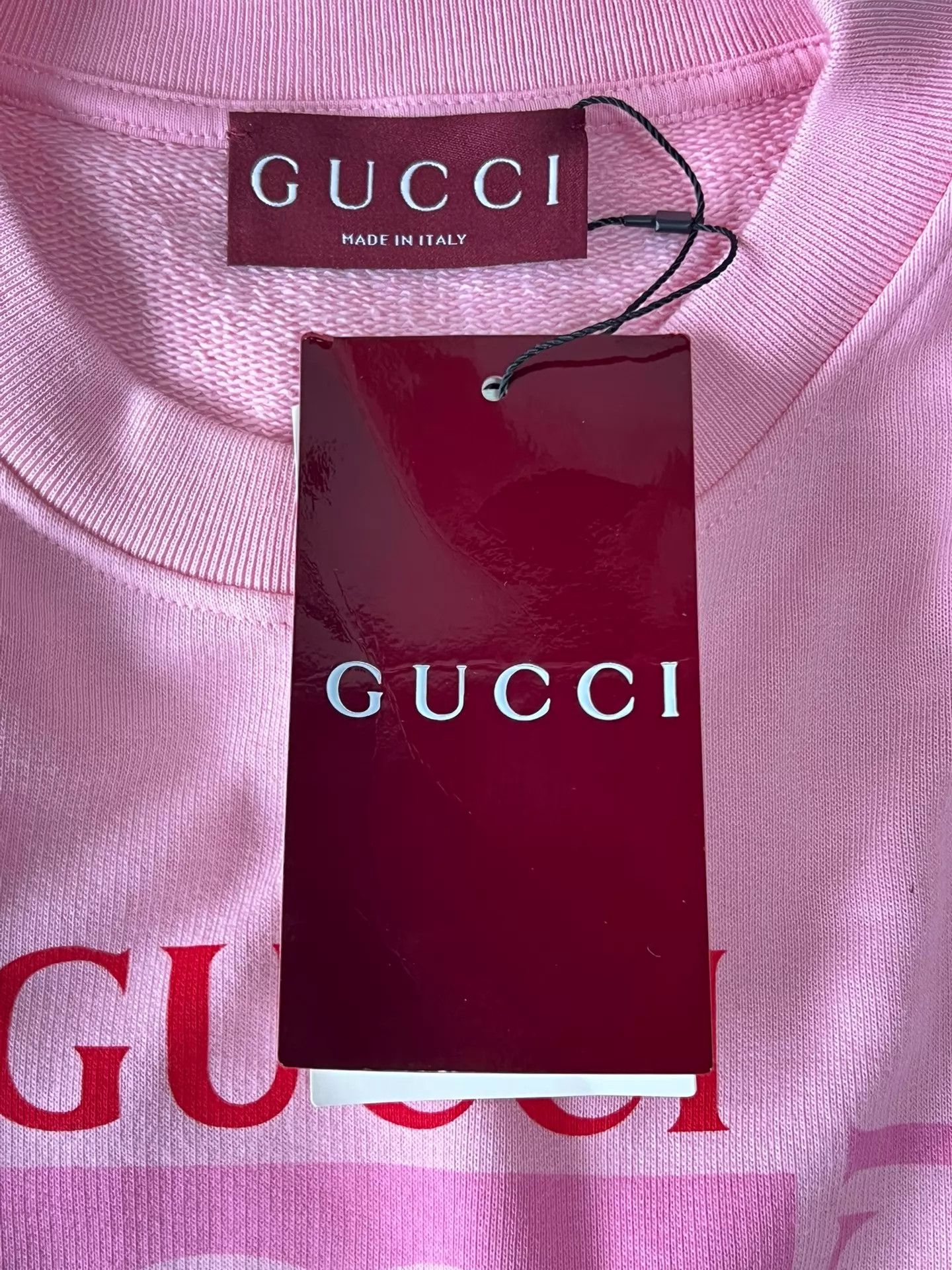 Gucci Gucci Women's Pink Logo Crewneck Sweatshirt M Size M / US 6-8 / IT 42-44 - 6 Thumbnail