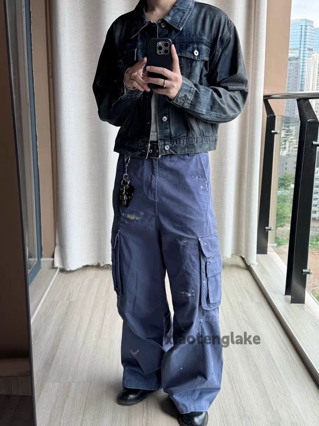 Vintage xz vintage wide Leg loose hiphop Stain cargo pants Size US 30 / EU 46 - 5 Thumbnail