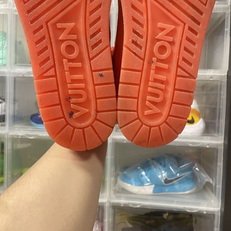Louis Vuitton Virgil Abloh x LOUIS VUITTON Orange Sneakers - Size US 8.5 / EU 41-42 - 9 Thumbnail