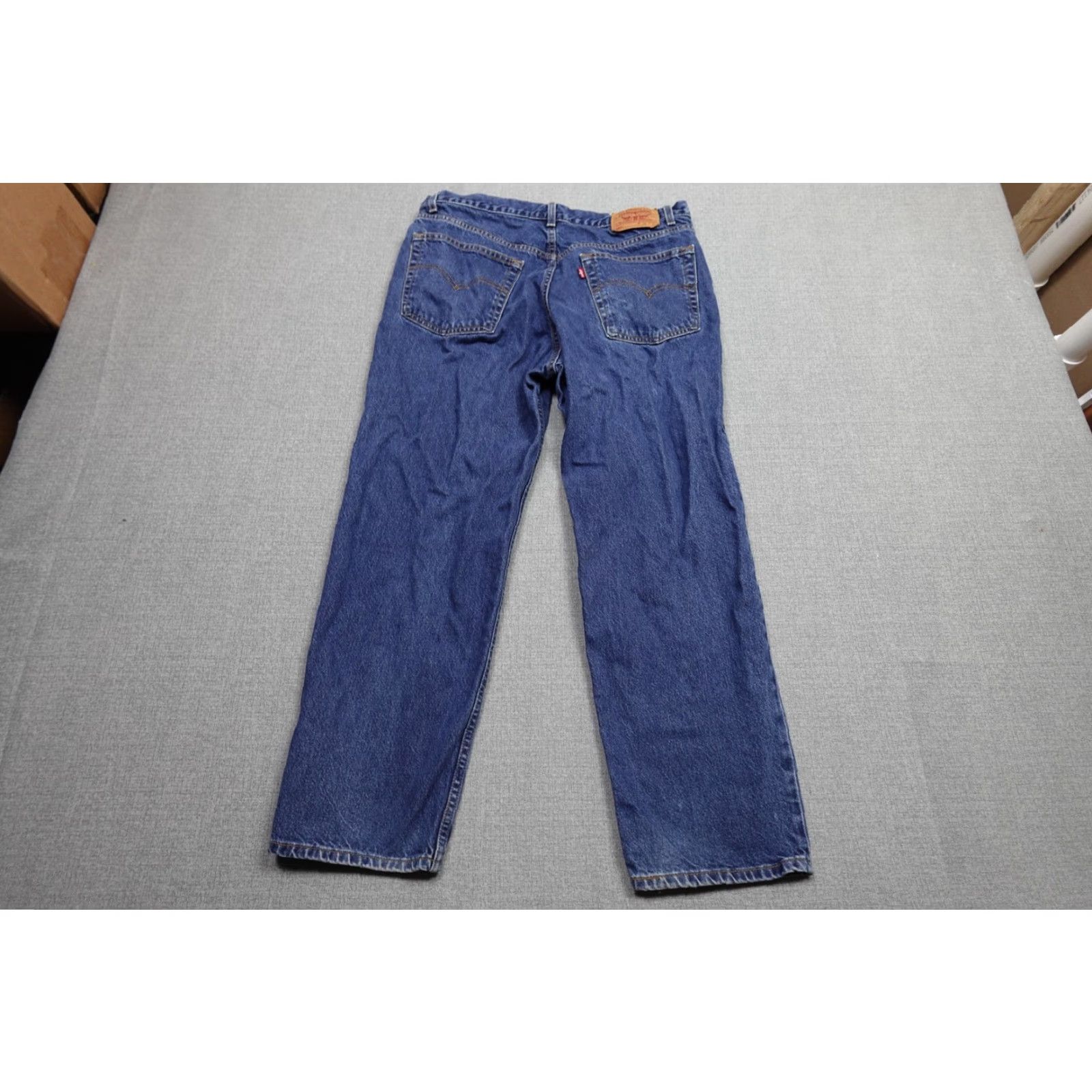 Levi's VINTAGE Levi's 550 Jeans Mens 38x29 Regular Dark Wash Blue 5-Pocket Denim Tapered Relaxed Fit Shoes? Size US 38 / EU 54 - 4 Thumbnail