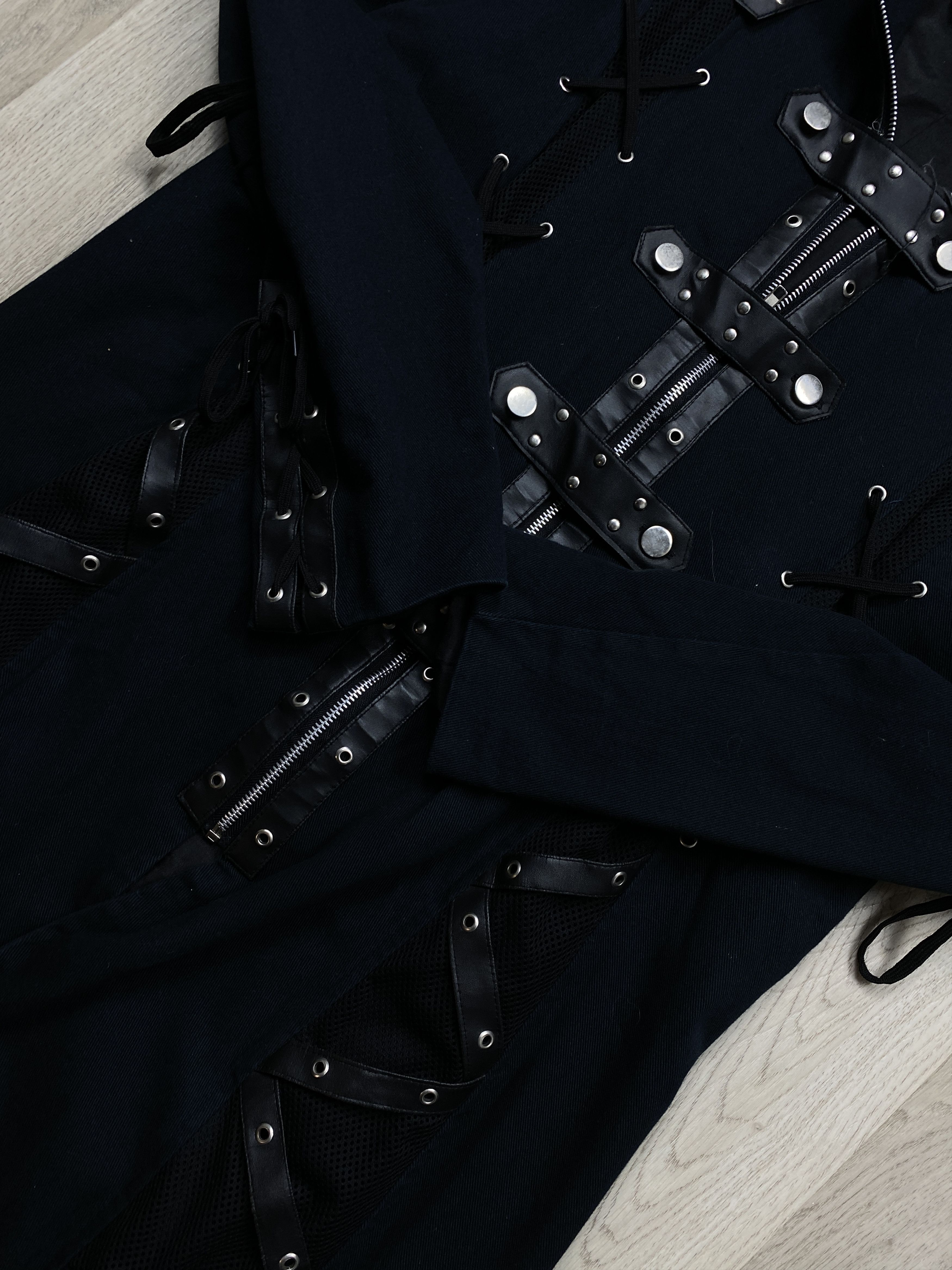 Seditionaries S.D.L. Rave Bondage Cyber Goth Trench Coat Y2K SDL Size US XL / EU 56 / 4 - 3 Thumbnail