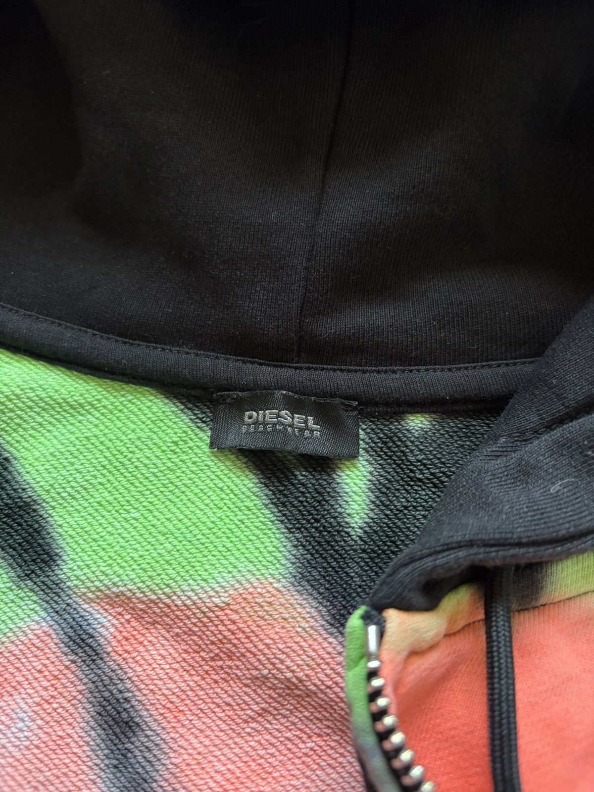 Diesel Vintage Diesel Y2K Tie-dye Multicolour Sleeveless Hoodie Size M / US 6-8 / IT 42-44 - 8 Thumbnail