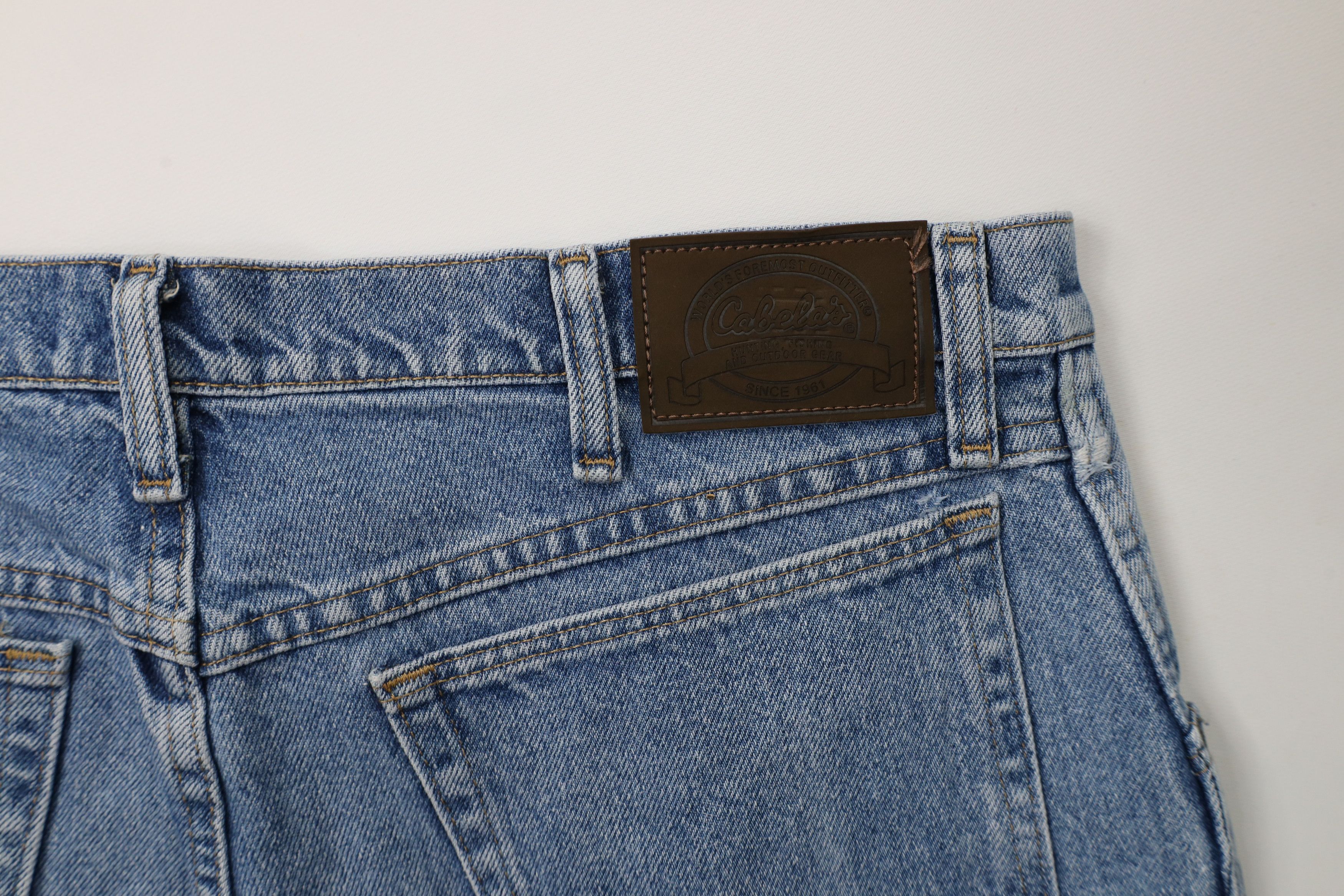 Cabelas × Vintage Vintage 90s Cabelas Spell Out Straight Leg Denim Jeans Size US 34 / EU 50 - 13 Thumbnail