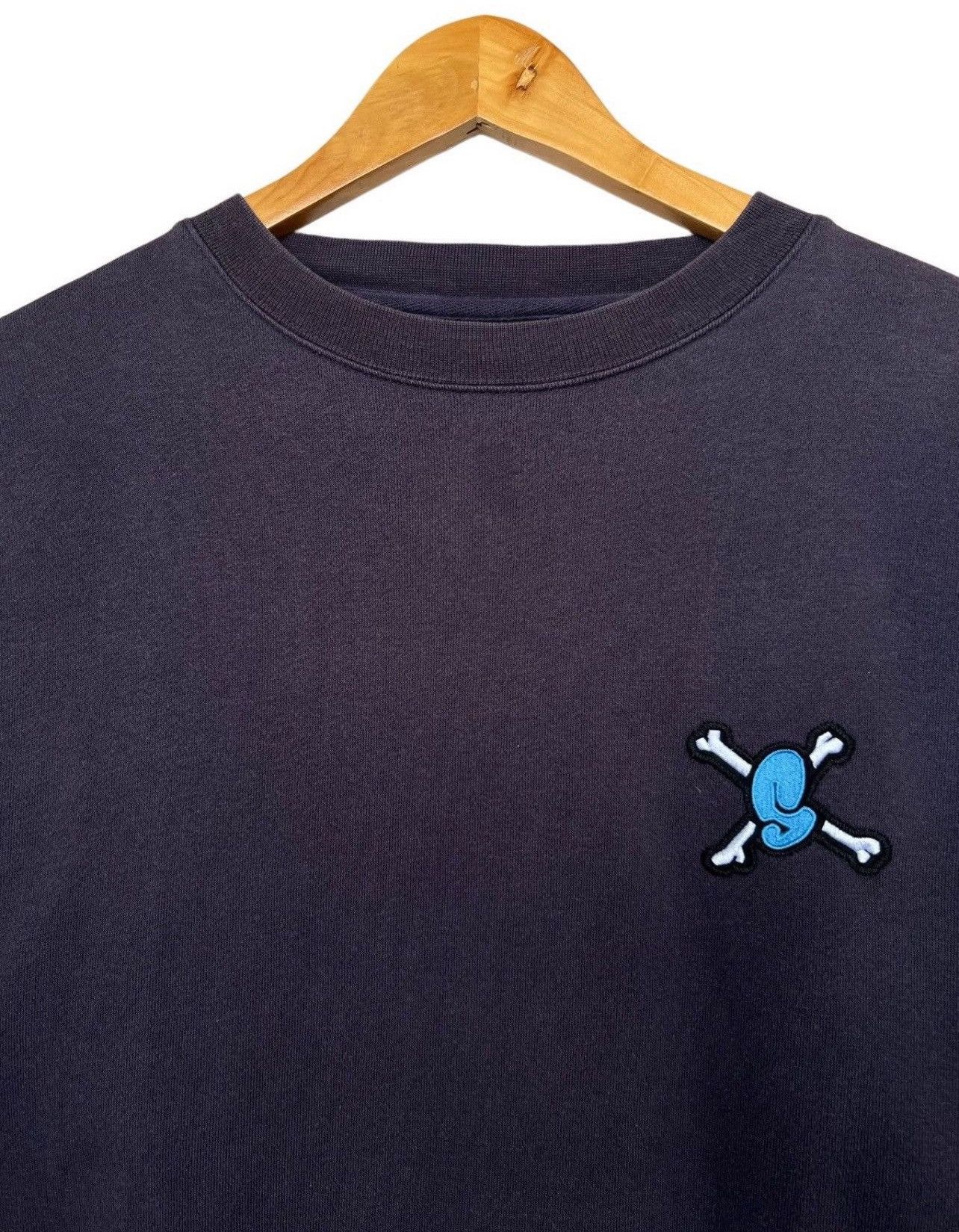 Stussy × Vintage Vintage Stussy Skull Faded Sweatshirt Large Size US L / EU 52-54 / 3 - 5 Thumbnail