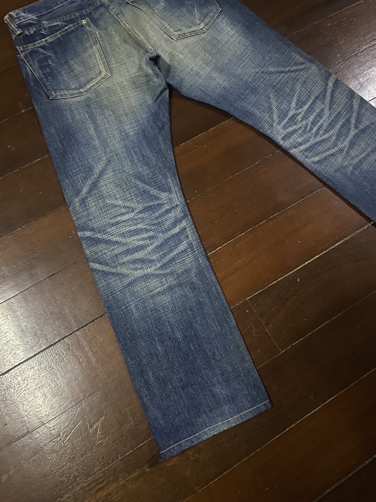 Eternal × Japanese Brand × Warehouse Rare Eternal Japan Distressed Denim mud wash clawmark Jeans Size US 35 - 5 Thumbnail