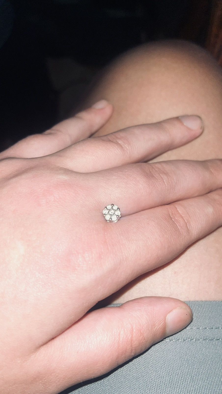 Diamond Supply Co. .5 ct diamond cluster single stud Size 38 - 1 Thumbnail