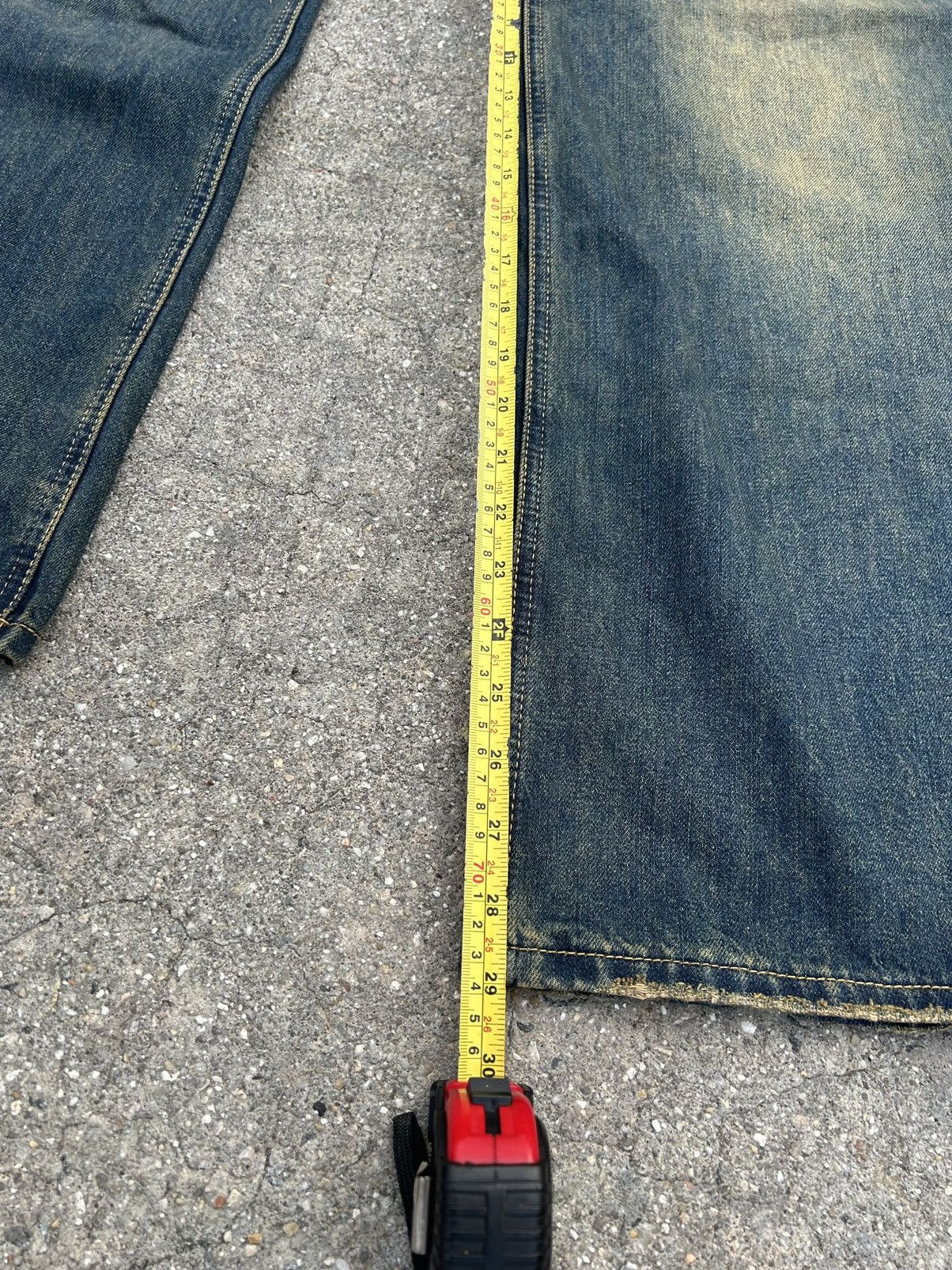 Japanese Brand × Vintage Wide Leg Baggy Vintage Jeans Size US 28 / EU 44 - 4 Thumbnail