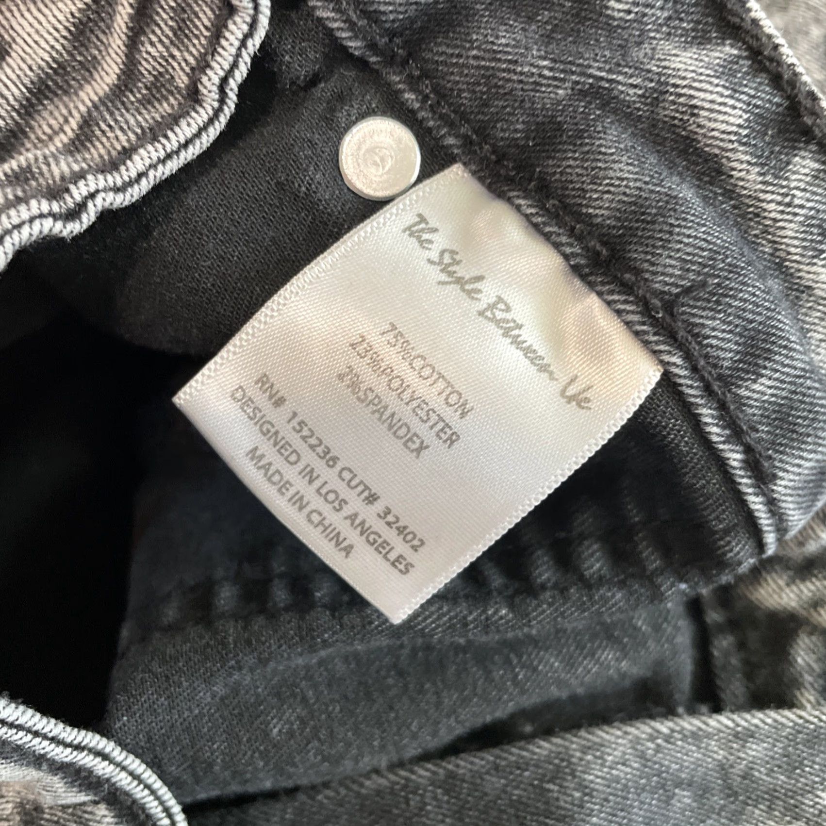 Denime VINTAGE The Style Between Us Denim Mini Skirt Black Size Medium Regular Women Size 32" / US 10 / IT 46 - 3 Thumbnail