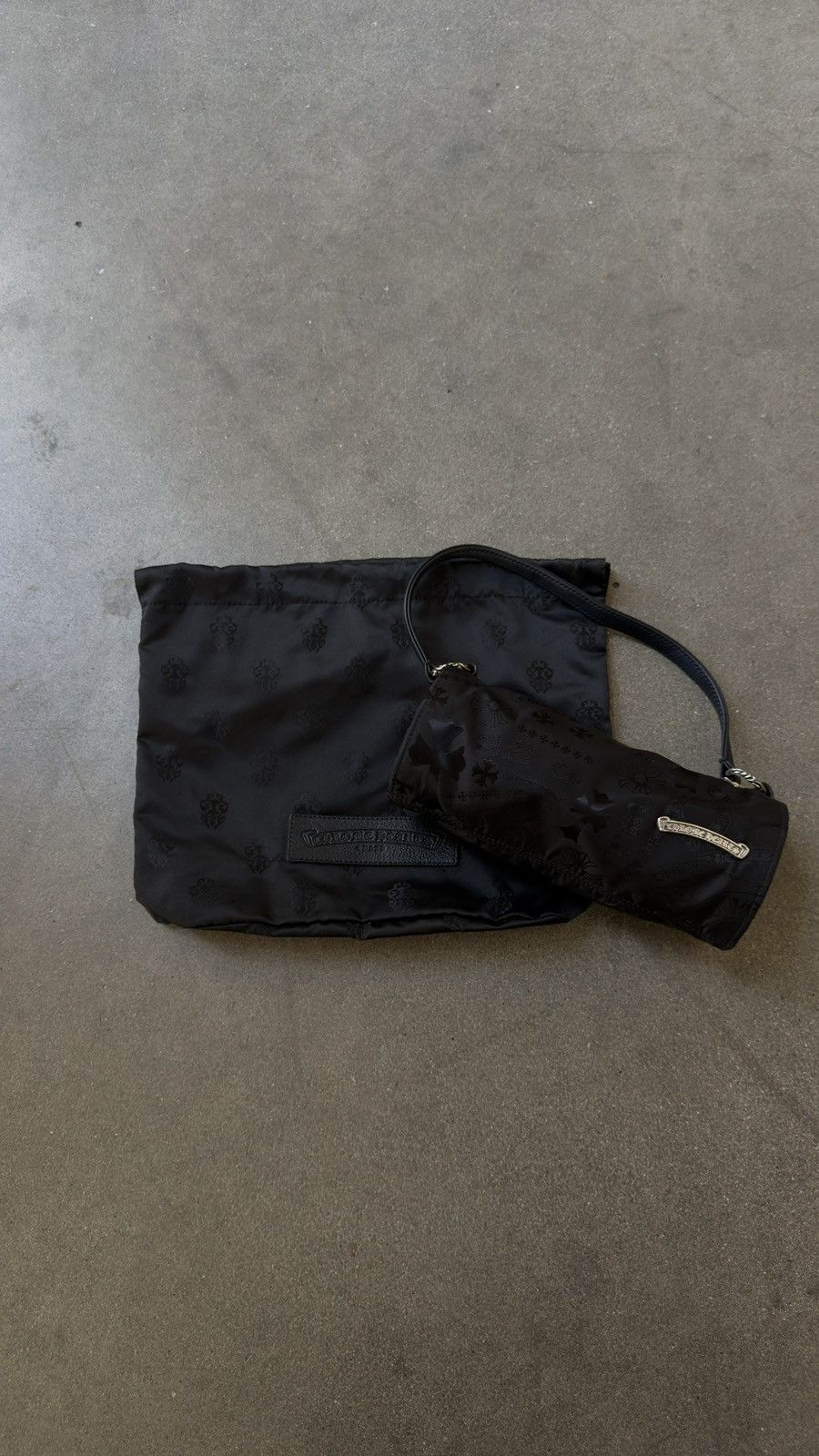Chrome Hearts RARE! Chrome Hearts Nylon Tonal Monogram Cross bag Size ONE SIZE - 5 Thumbnail