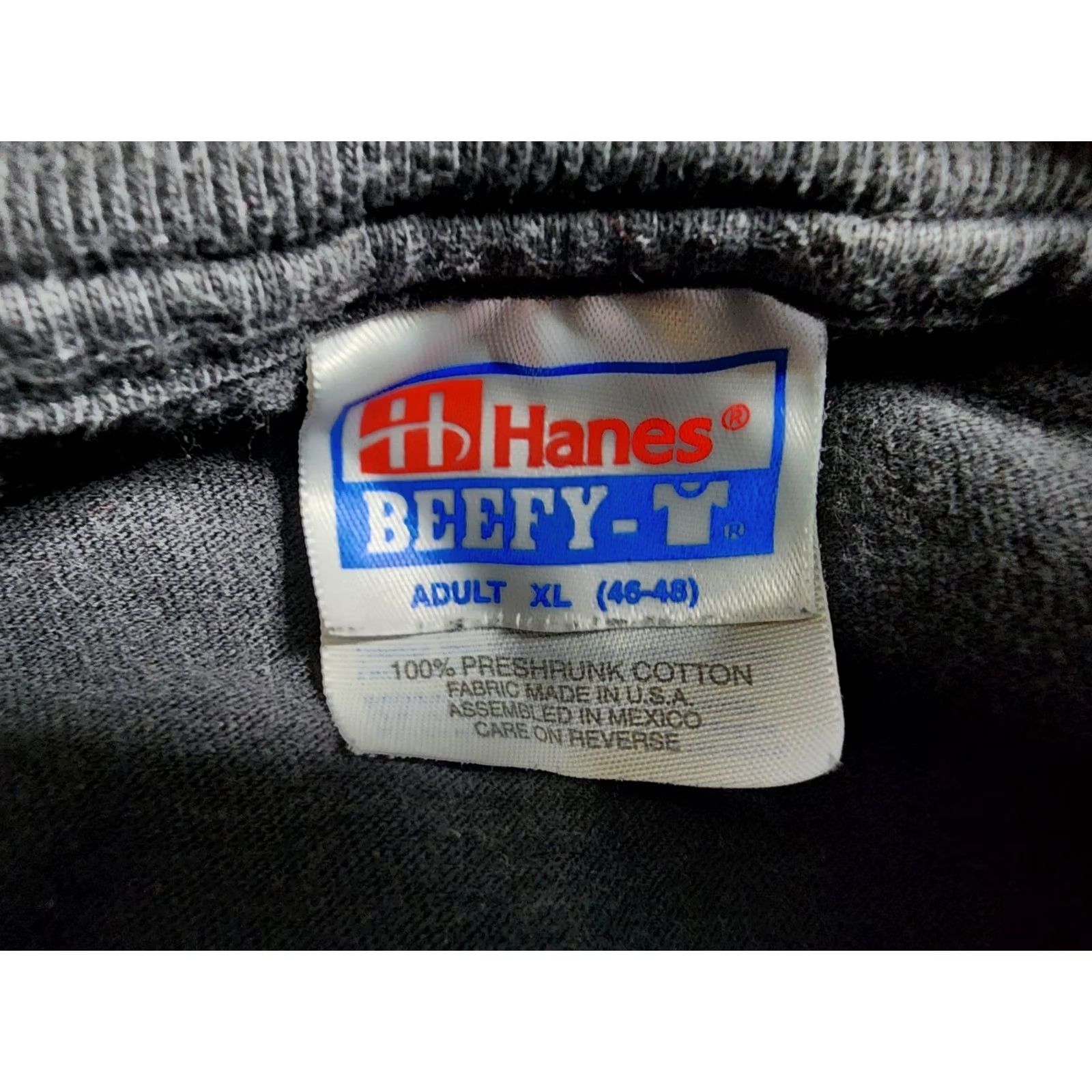 Hanes VINTAGE Hanes T-Shirt Dewalt Tools Guaranteed Tough Double-Sided Black XL Mens Shirt Size US XL / EU 56 / 4 - 6 Thumbnail