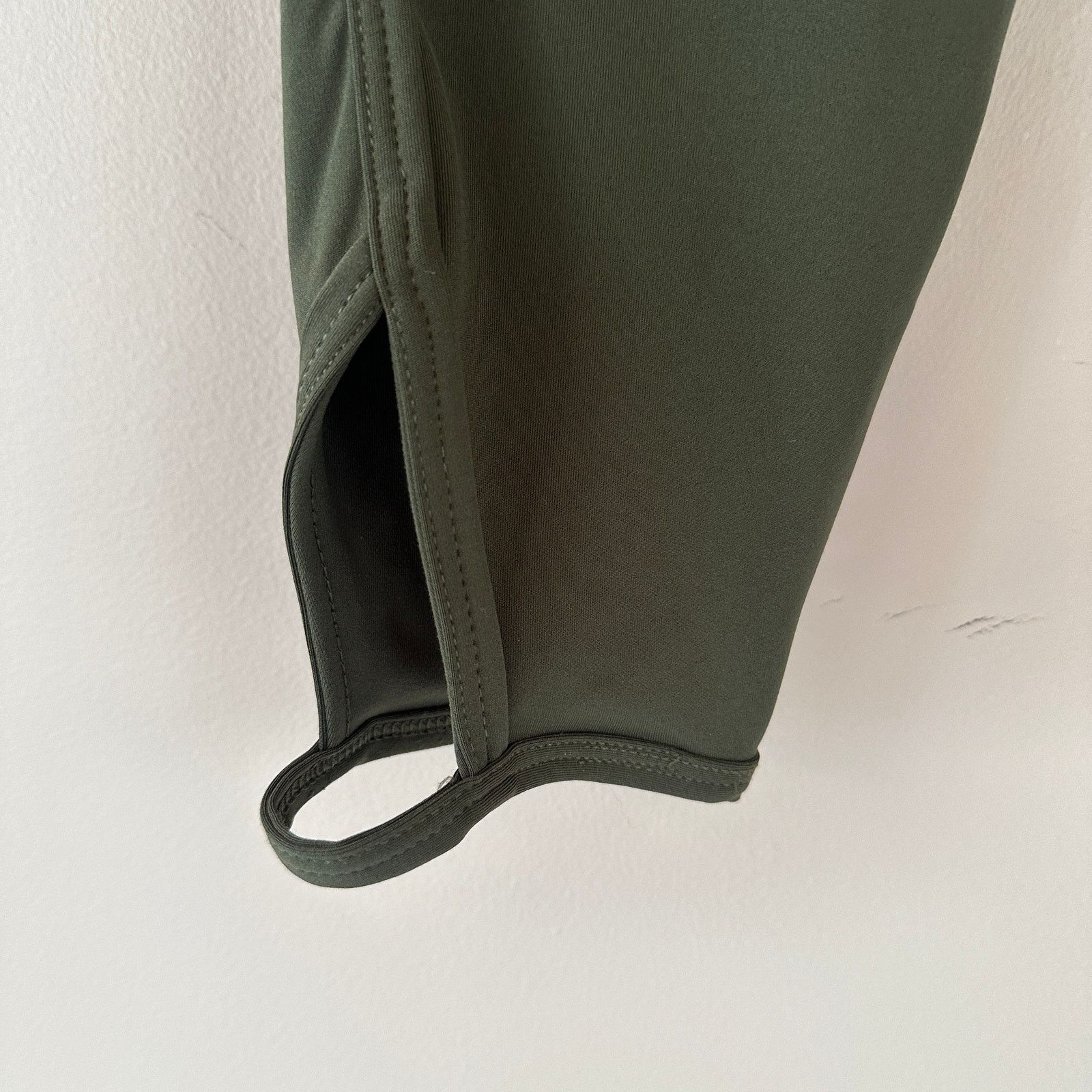 Nike Nike Olive Green Dri-Fit Yoga High Rise 7/8 Length Leggings Size 23" - 3 Thumbnail