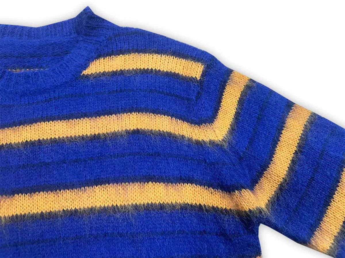 Vintage Stripe yello and blue knitwear Size US M / EU 48-50 / 2 - 3 Thumbnail