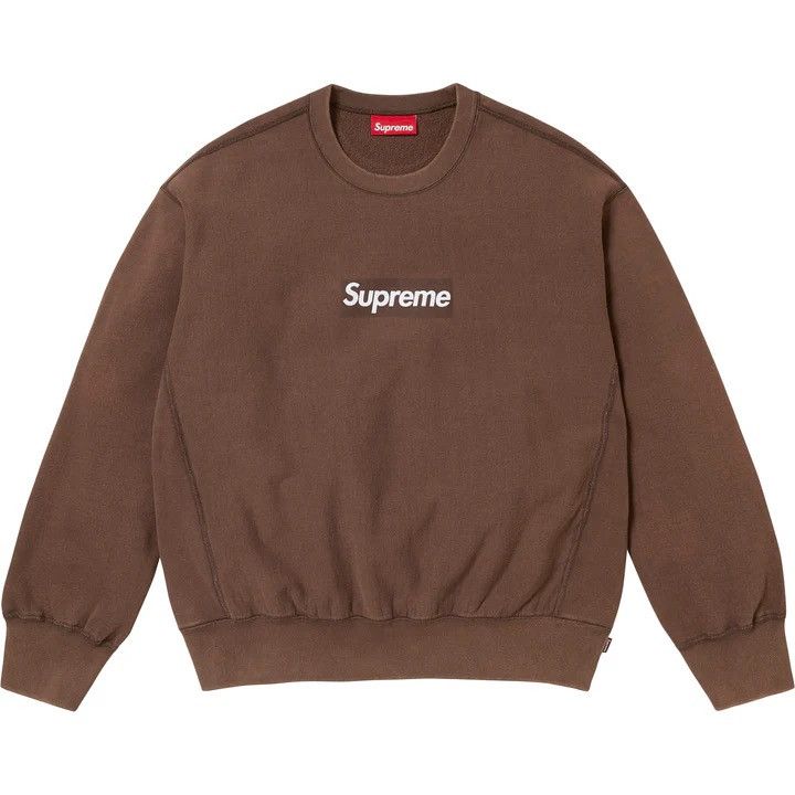 Supreme Supreme Washed Box Logo Crewneck Size US M / EU 48-50 / 2 - 1 Thumbnail