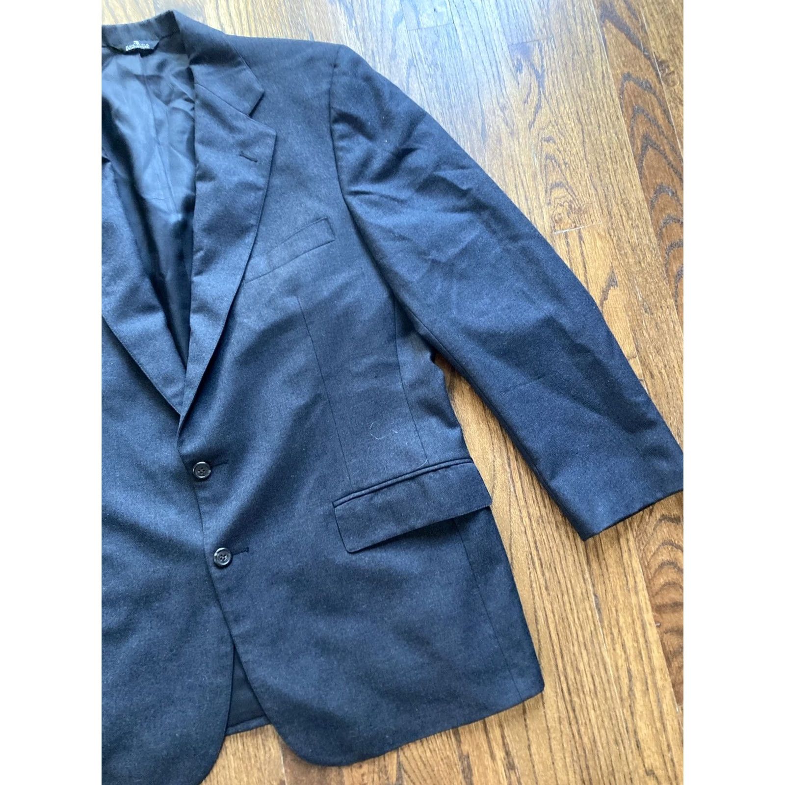 Polo Ralph Lauren VINTAGE Polo Ralph Lauren Blazer Mens 44 Wool Dark Gray University Jacket Size US XXL / EU 58 / 5 - 3 Thumbnail