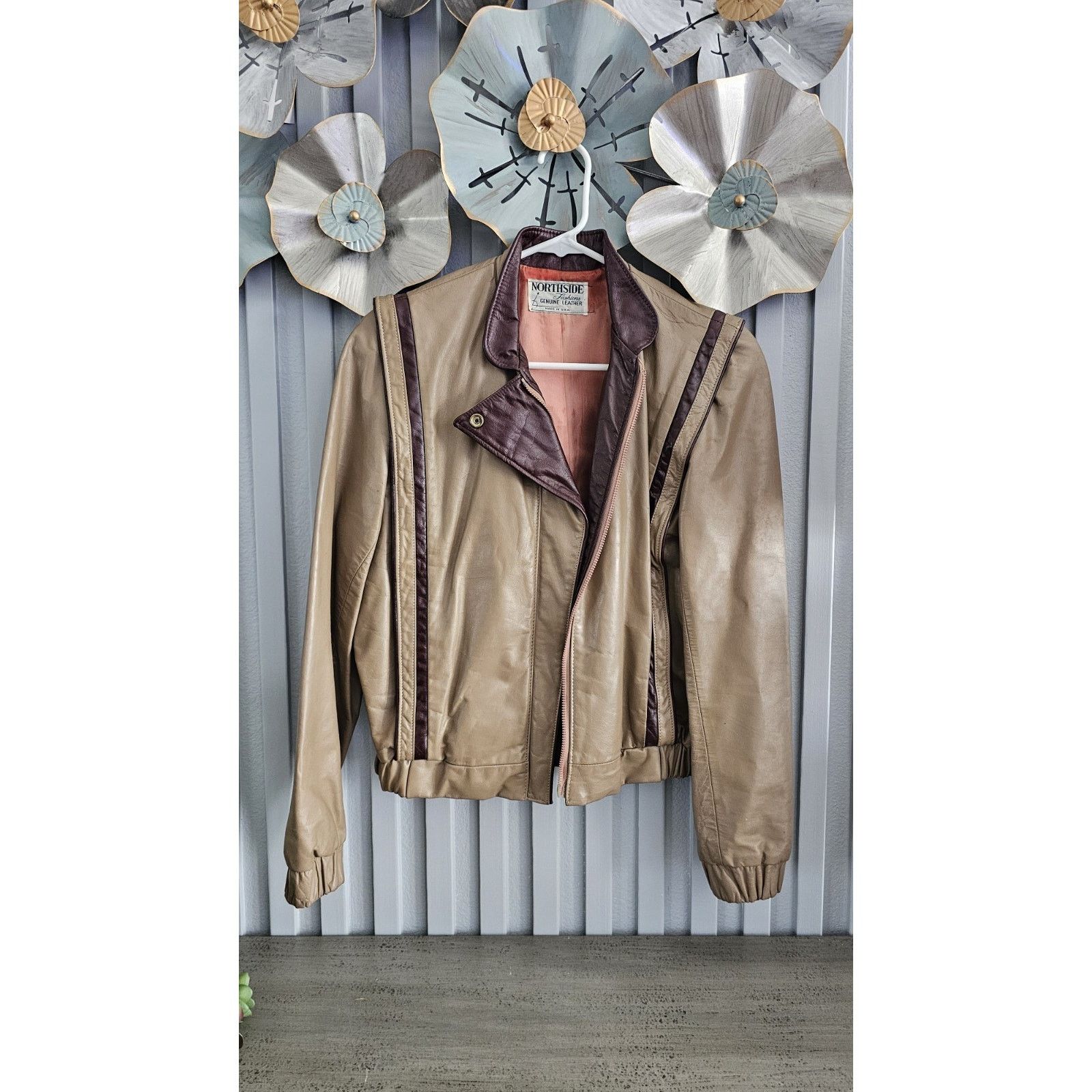 Nordstrom Vintage Northside Genuine Leather Jacket.Made in USA size s Size S / US 4 / IT 40 - 4 Thumbnail