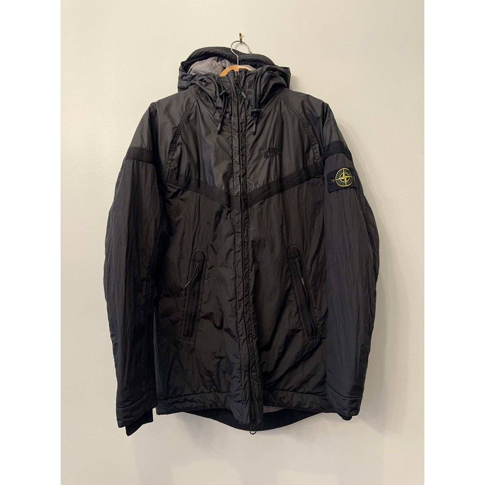 Stone Island Nike x Stone Island Windrunner Jacket Black Medium Grailed