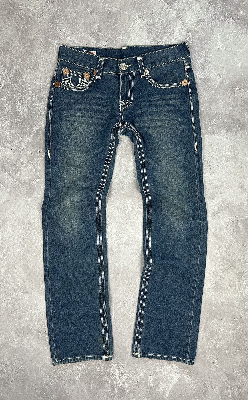 True Religion × Vintage True Religion Billy Super T Denim Blue Jeans Size W32 L33 Size US 32 / EU 48 - 6 Thumbnail