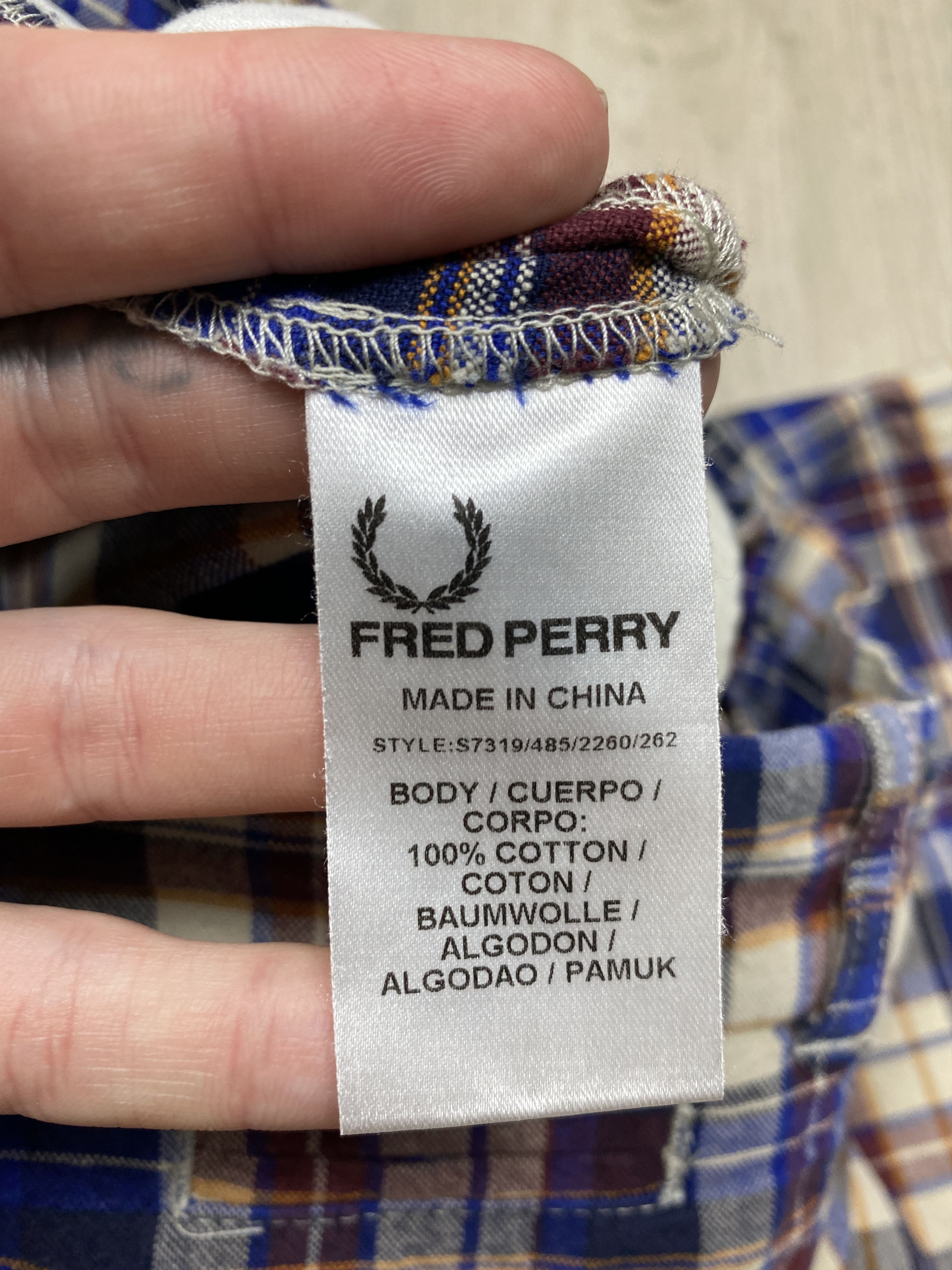 Fred Perry × Vintage Fred Perry Vintage Mens Plaid Shorts Size US 36 / EU 52 - 4 Thumbnail