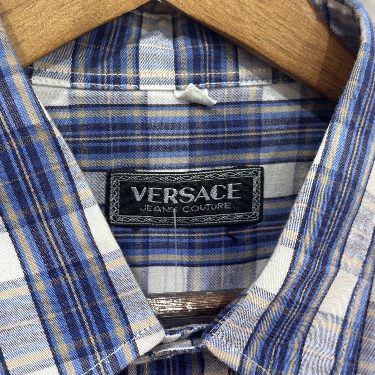 Versace Jeans Couture Vintage Versace Jeans Couture Plaid Shirt 💙 Size US M / EU 48-50 / 2 - 1 Thumbnail