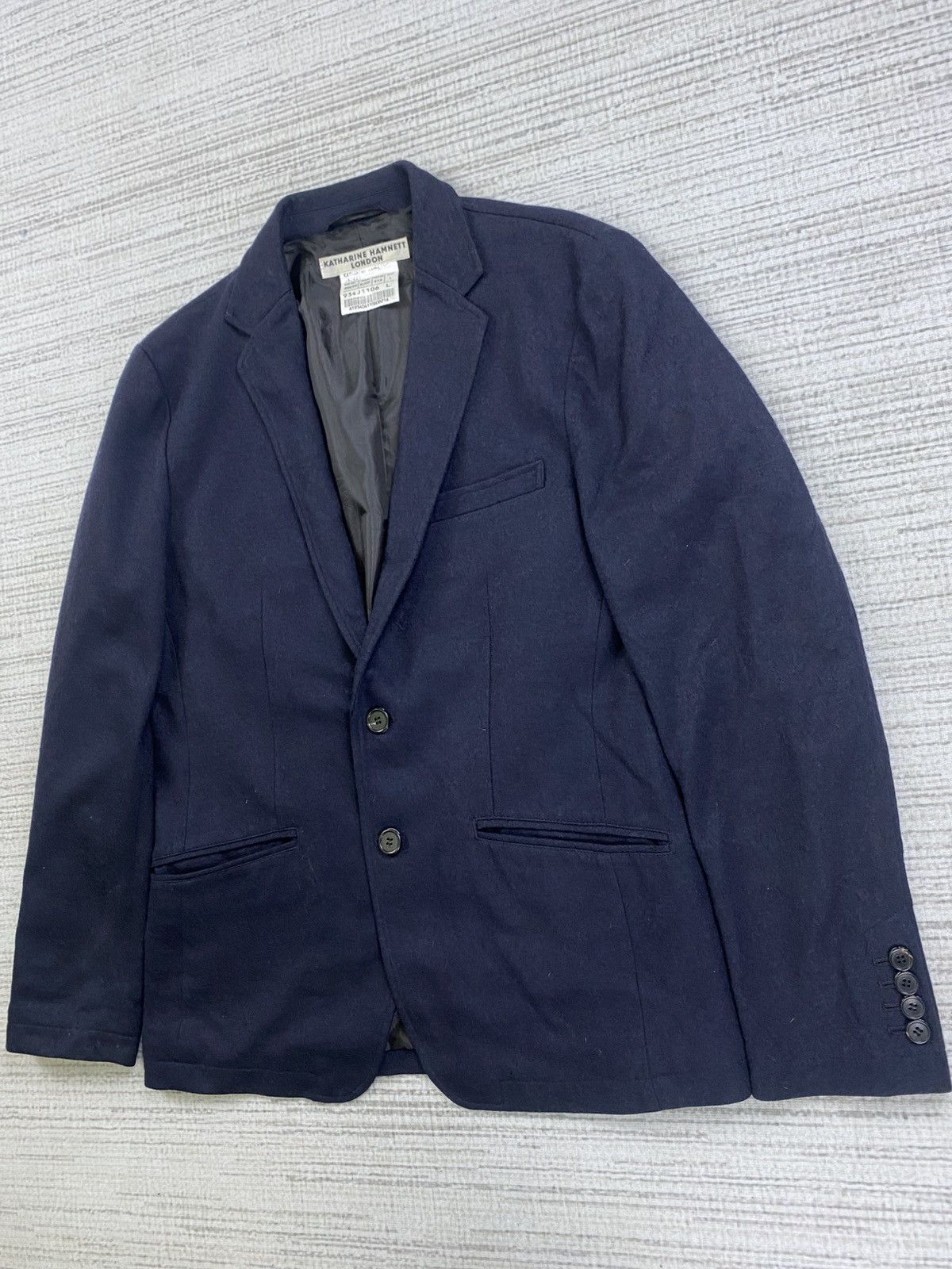 Japanese Brand × Katharine Hamnett London × Vintage Vintage Katharine Hamnett 2 Button Wool Blazer Size US M / EU 48-50 / 2 - 4 Thumbnail