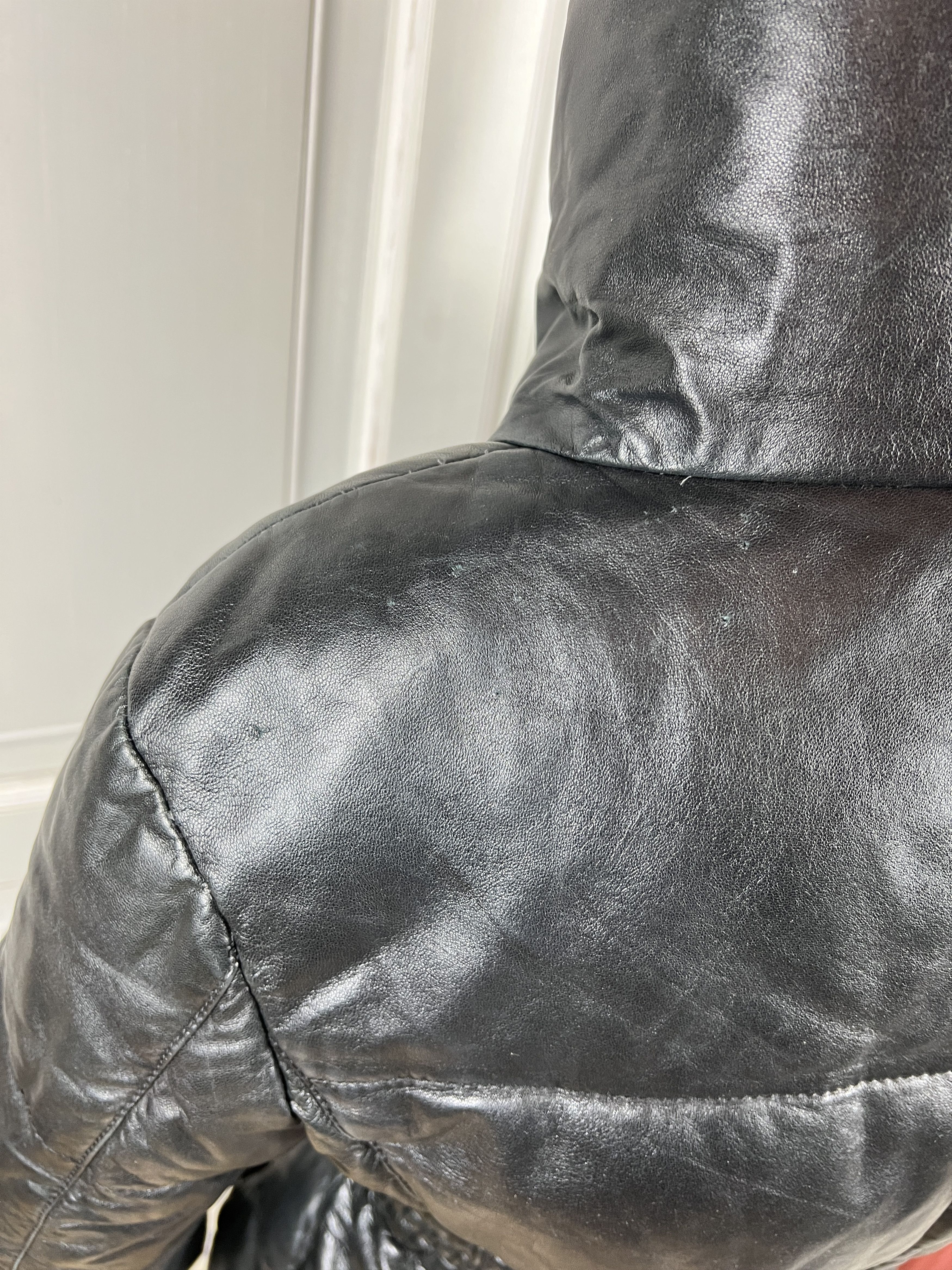 Prada VINTAGE PRADA DOWN PUFFER LEATHER JACKET Size S / US 4 / IT 40 - 6 Thumbnail