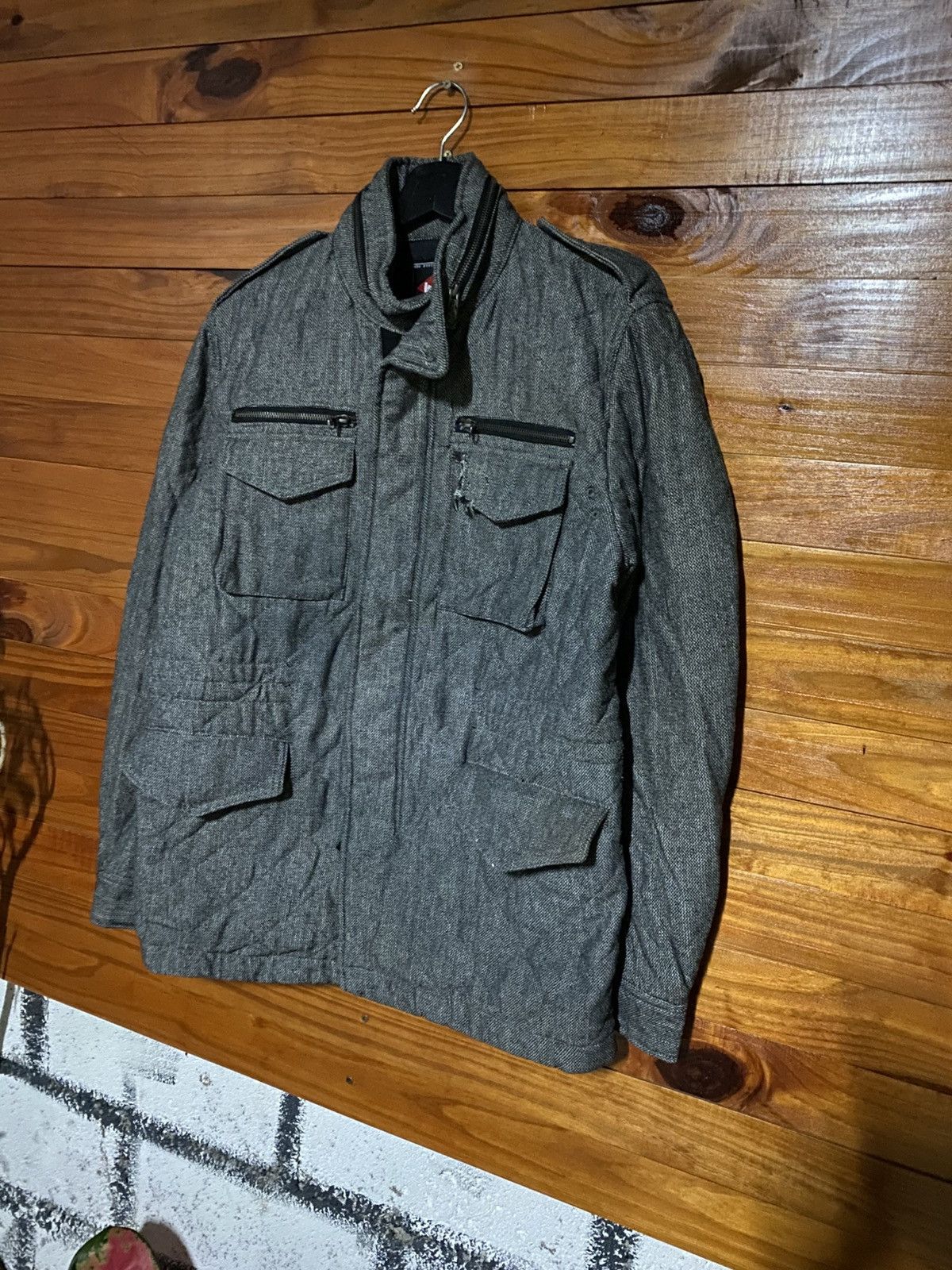 Lee Lee Cooper Quilted Military Field Jacket – Grey – Vintage Size US M / EU 48-50 / 2 - 4 Thumbnail