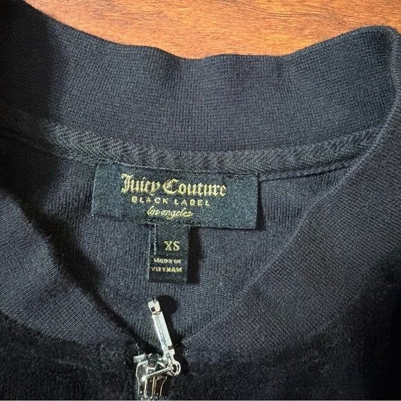 Juicy Couture Juicy Couture Black Velour Jumpsuit Sz Extra Small XS Size XS / US 0-2 / IT 36-38 - 4 Thumbnail