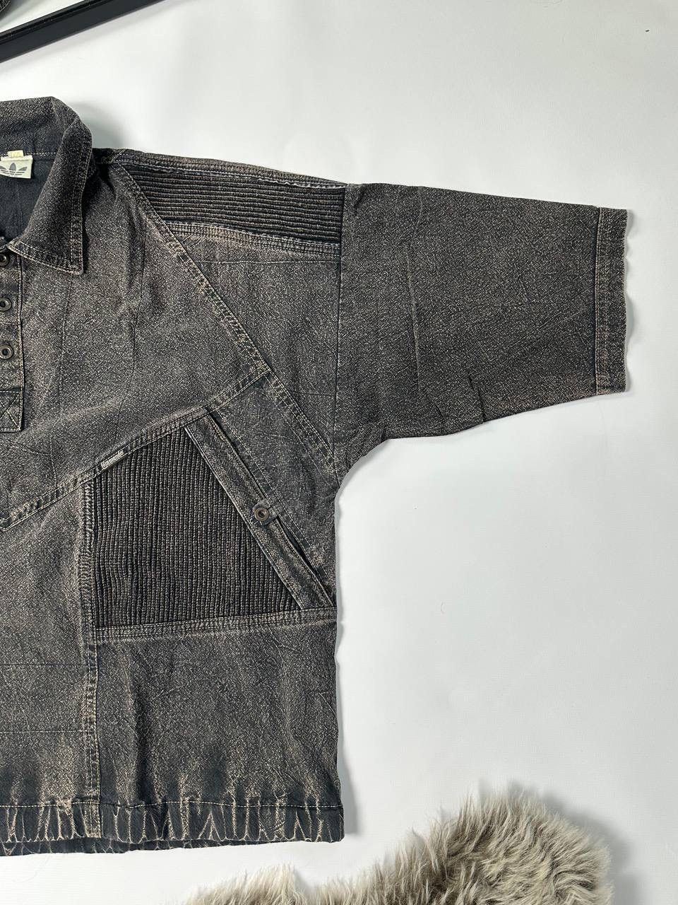 Handmade × Vintage Adidas Rare Avant Garde Shirt Vintage Size US XL / EU 56 / 4 - 5 Thumbnail
