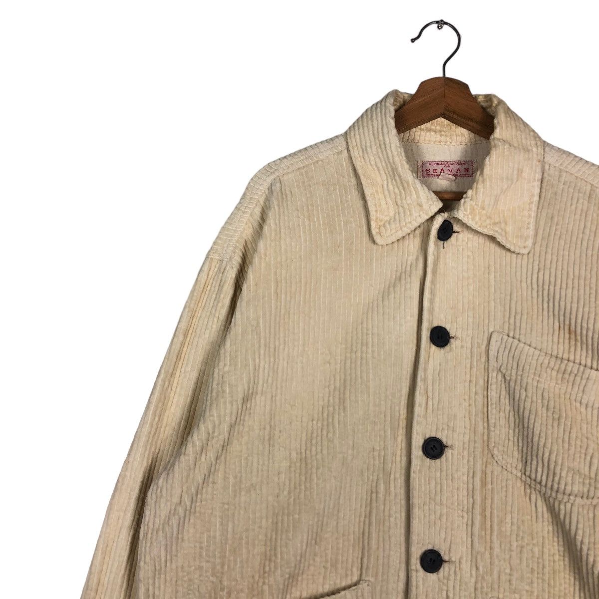 Issey Miyake 🔥Vintage Chore Corduroy Jacket Big Pocket Seavan Japan Made Size US L / EU 52-54 / 3 - 7 Thumbnail