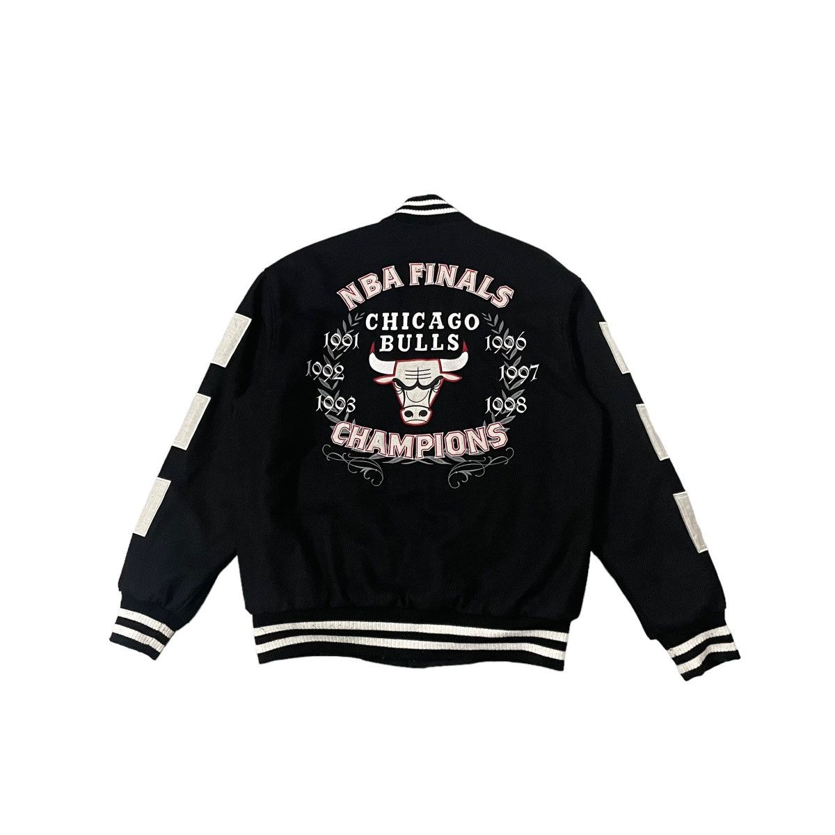NBA Vintage Chicago Bulls X Jeff Hamilton NBA Wool Varsity Size US S / EU 44-46 / 1 - 1 Thumbnail