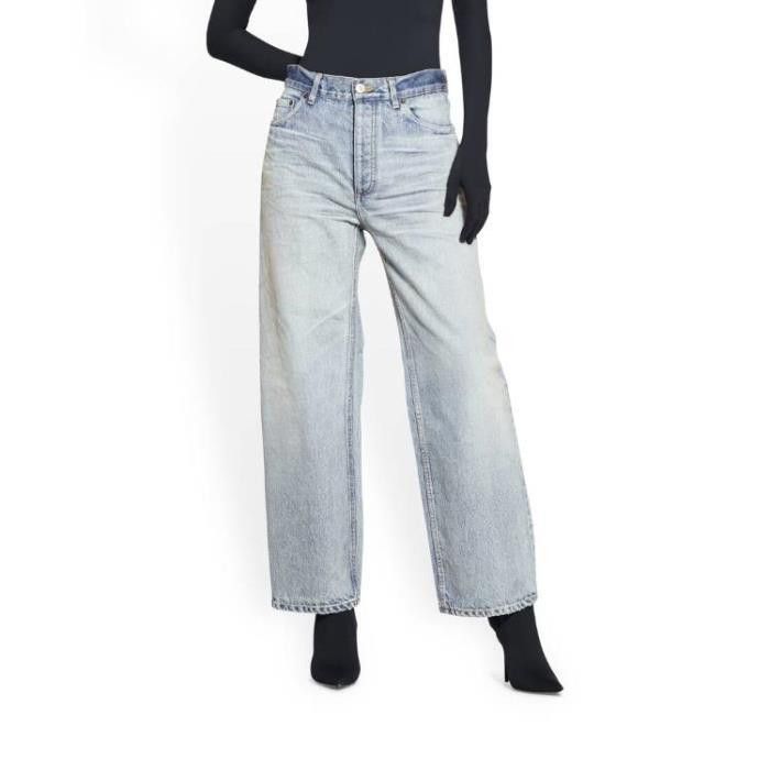 Balenciaga o1srvl11e1125 Ankle Cut Jeans in Light Blue Size 27" / US 4 / IT 40 - 4 Thumbnail