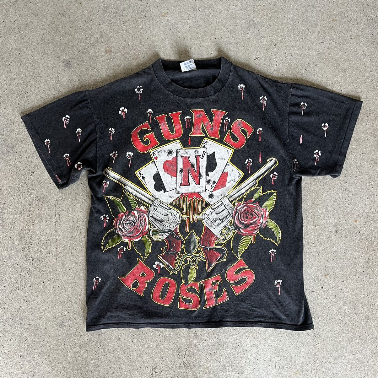 Band Tees × Brockum × Vintage Vintage 1991 Guns N Roses AOP