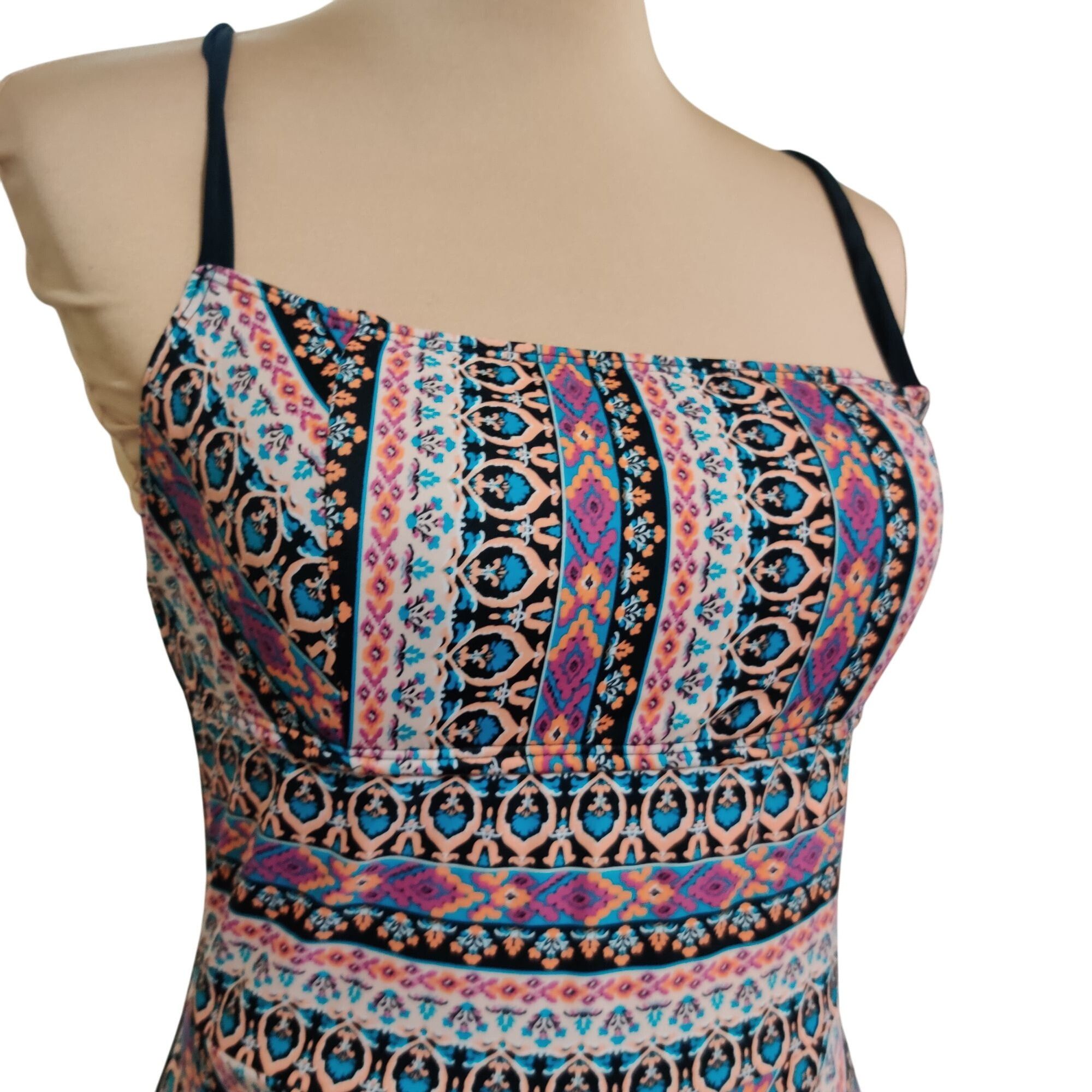 Other Kona Sol Womens Swimsuit One Piece Crisscross Strappy Lace U Size ONE SIZE - 2 Thumbnail