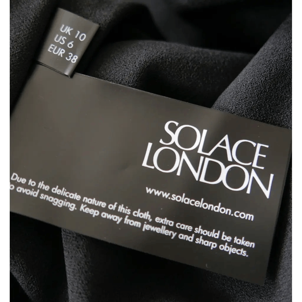 Solace London Solace London Zuri Black Sequin One Shoulder Mini Dress Size M / US 6-8 / IT 42-44 - 6 Thumbnail