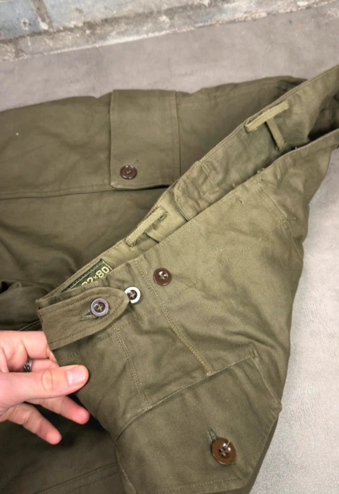 Vintage Rare 60’s KL Dutch army super wide parachute pants vintage Size US 34 / EU 50 - 4 Thumbnail