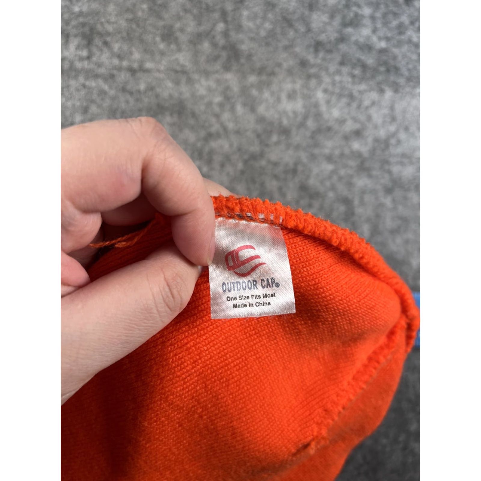 Logo 7 Outdoor Cap Beanie Mens One Size Orange Knit Stretch Logo Flexpower Cap Hat Size ONE SIZE - 8 Thumbnail