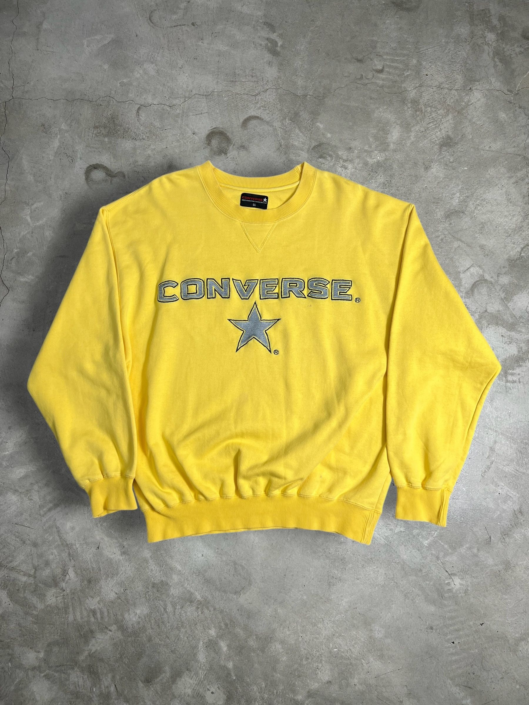 Converse Vintage Converse One Star Box Logo Sweatshirt (L) JK740 Size US L / EU 52-54 / 3 - 1 Thumbnail