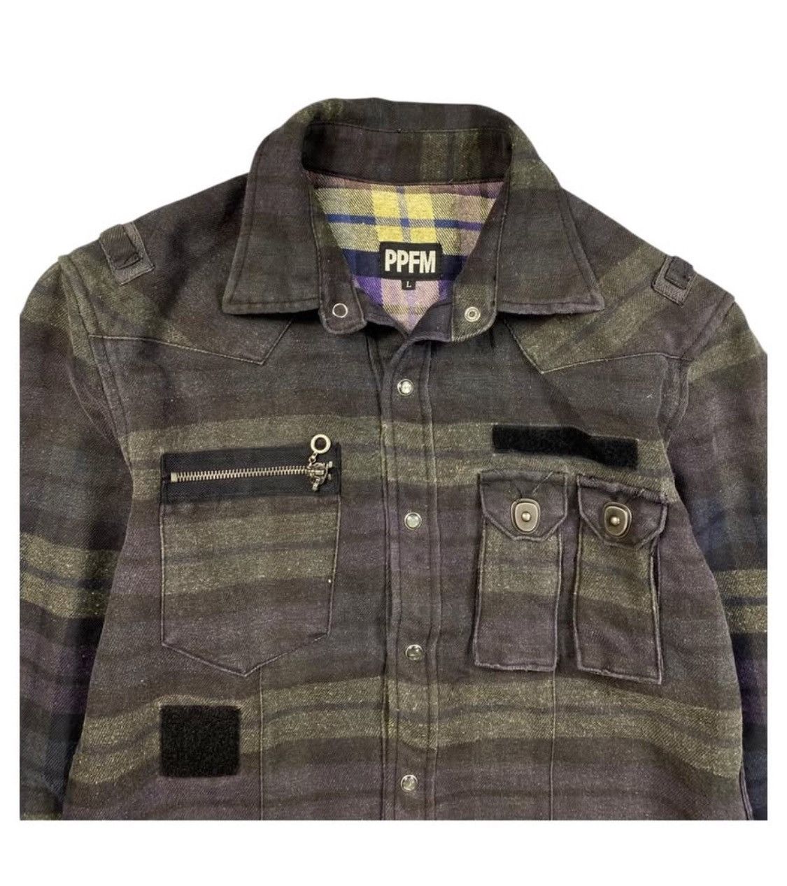 PPFM PPFM Multi Pocket Shirt Rare Design Size US M / EU 48-50 / 2 - 2 Thumbnail