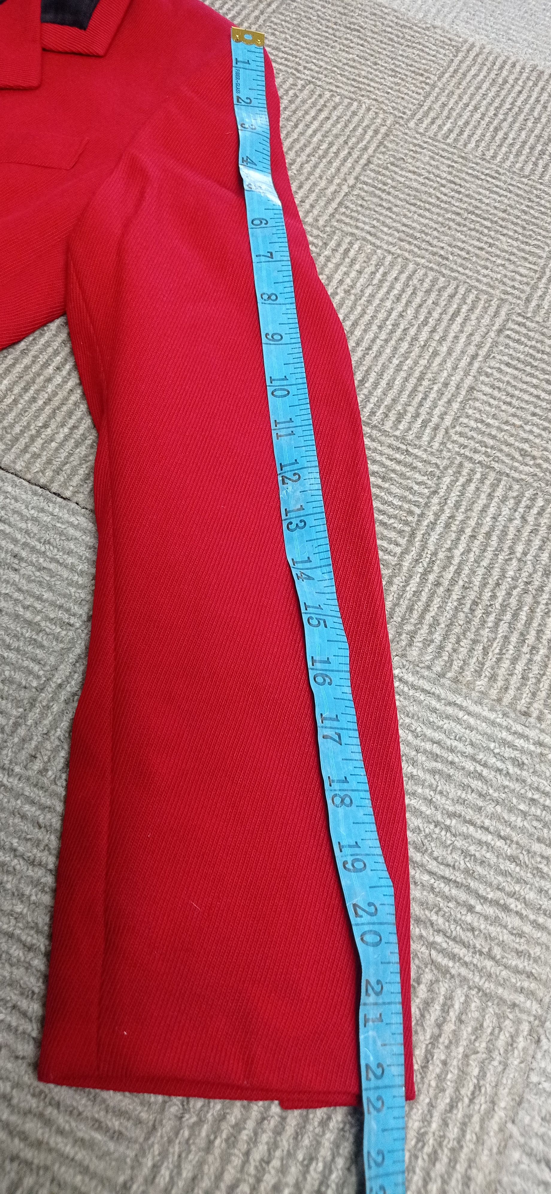 Burberry Vintage 80s Burberrys Wool Jacket Red Made in England Size S / US 4 / IT 40 - 18 Thumbnail