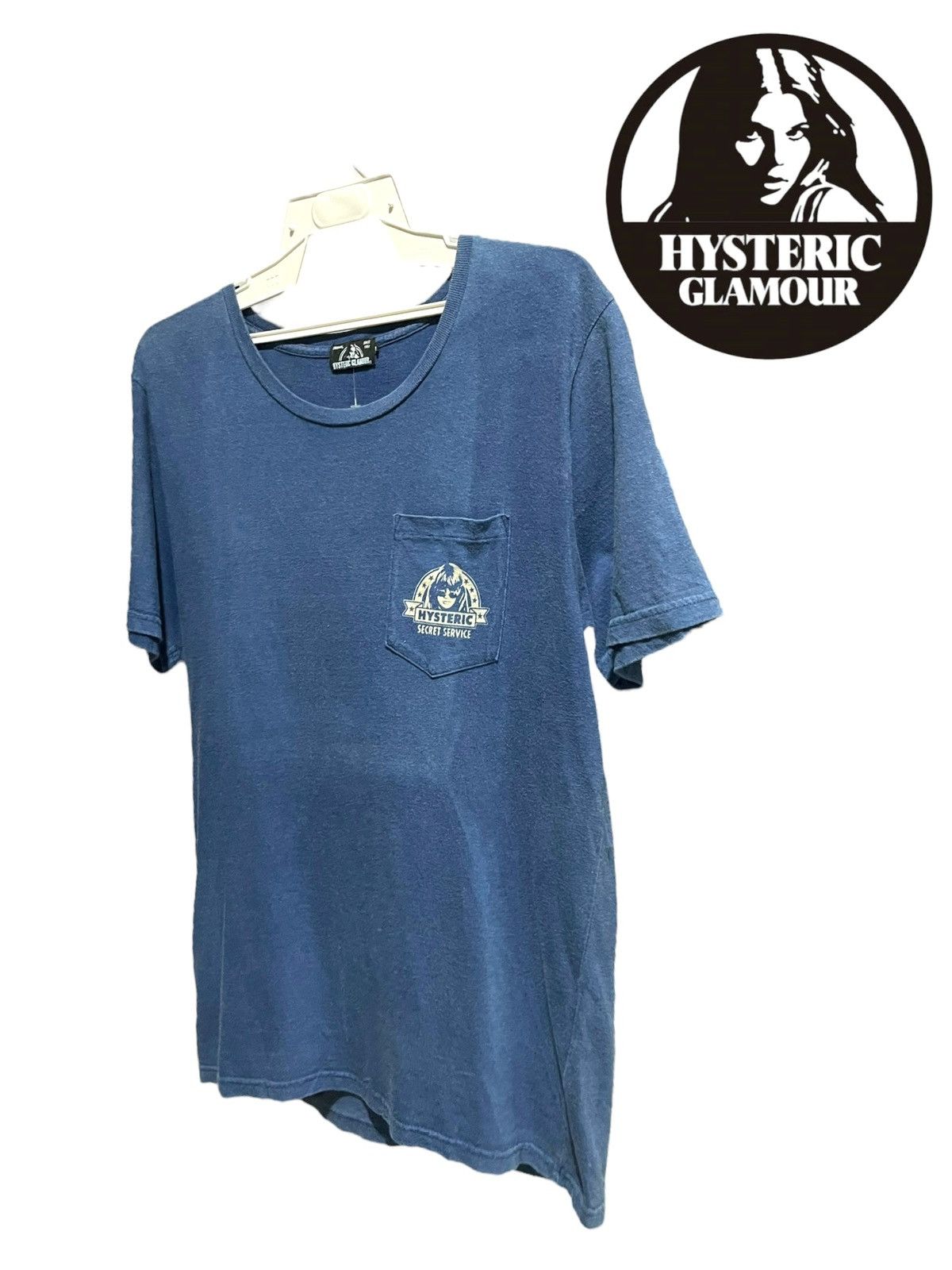 Hysteric Glamour Hysteric Glamour Secret Service Distressed Single Pocket Tee Size US M / EU 48-50 / 2 - 7 Thumbnail