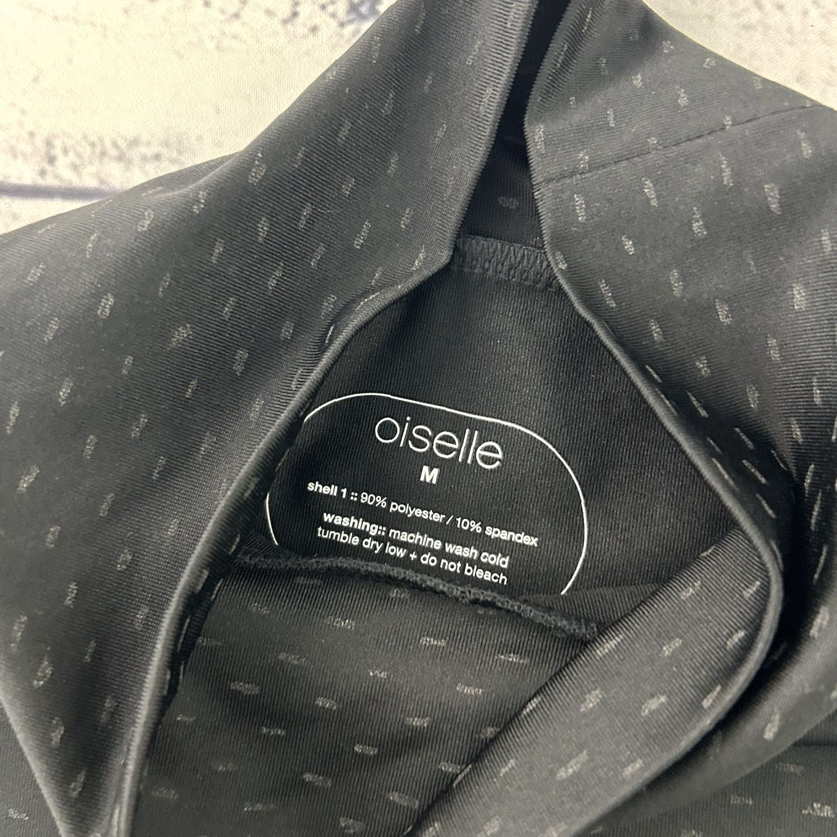 Vintage Oiselle Long Sleeve Mock Neck Crop Athletic Running Top Women's M Black Size M / US 6-8 / IT 42-44 - 2 Thumbnail