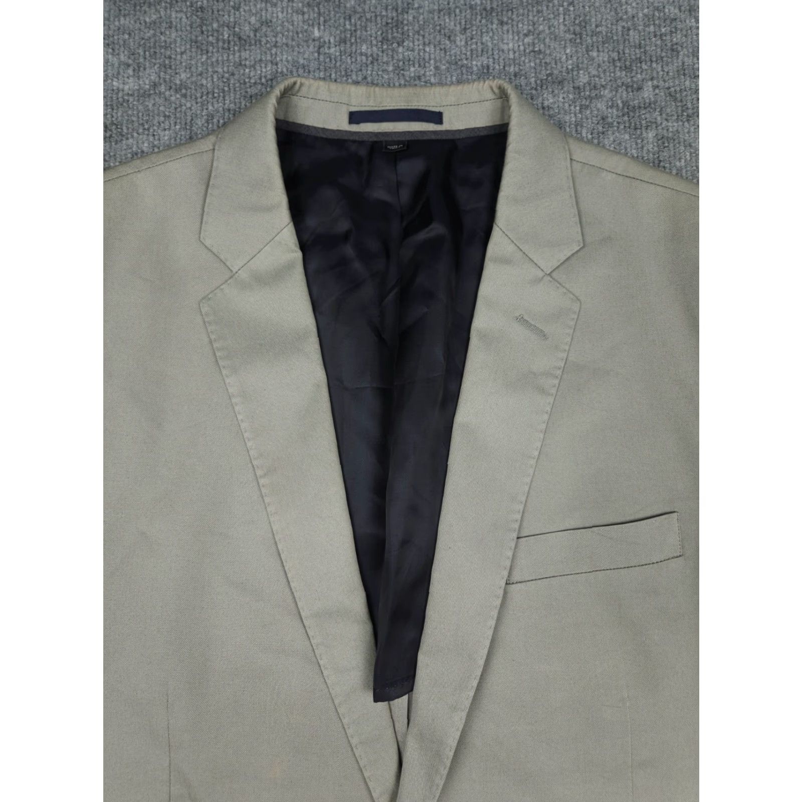 J.Crew JCrew Ludlow Blazer Jacket Men 42R Gray 2-Button Cotton Slim Single-Breasted Blazer Size 42R - 2 Thumbnail