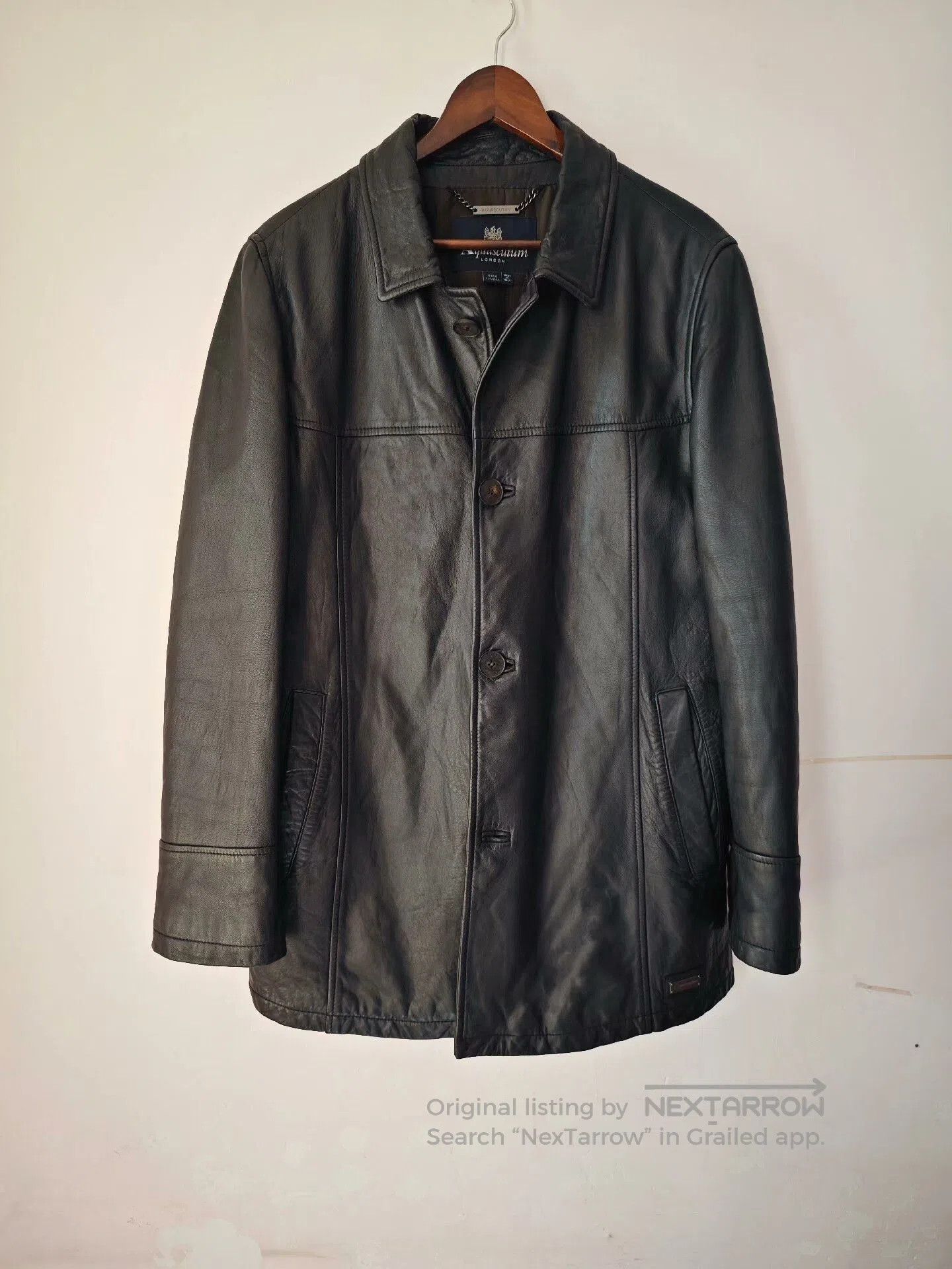 Aquascutum Black Aquascutum Sheepskin Leather Jacket. Size US M / EU 48-50 / 2 - 1 Thumbnail