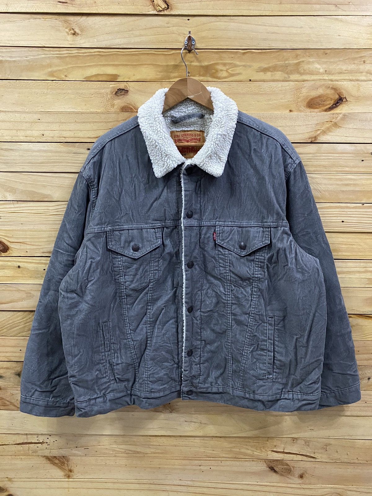 Levi's × Levi's Vintage Clothing LEVI’S corduroy sherpa collar trucker jacket Size US XXL / EU 58 / 5 - 1 Thumbnail