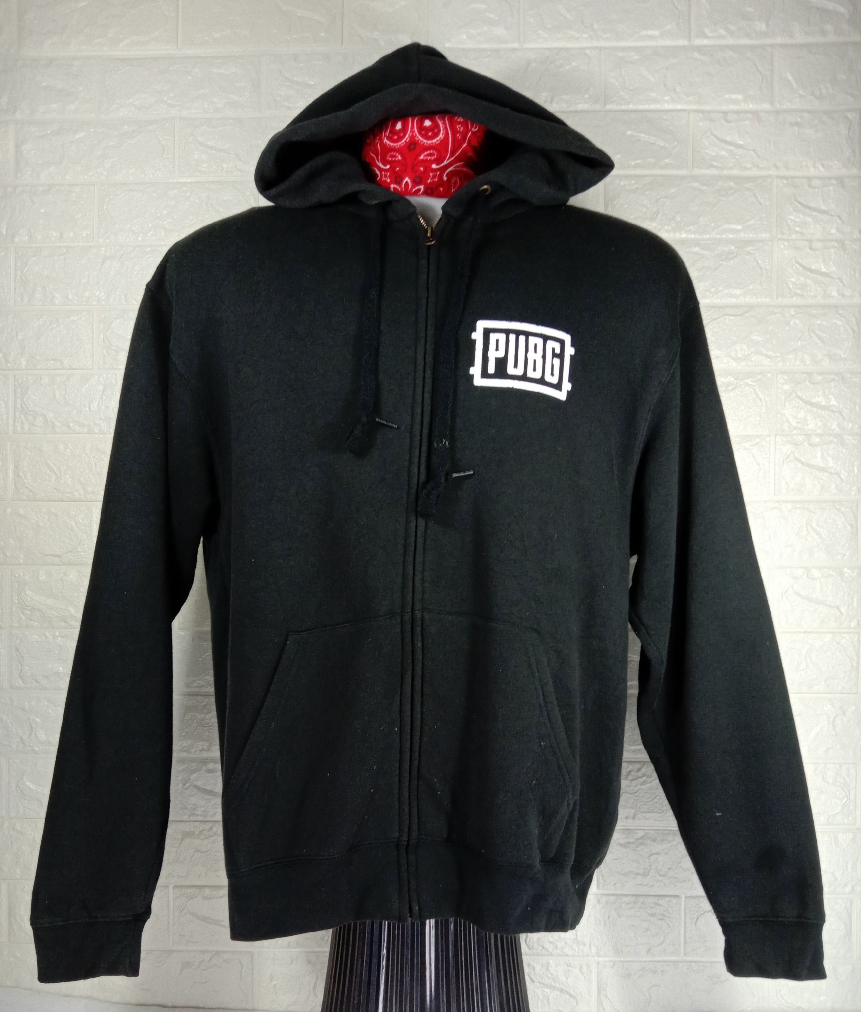 Fruit Of The Loom Vintage PUBG x Fruit Of The Loom Hoodie Zipper Sweatshirt Size US L / EU 52-54 / 3 - 1 Thumbnail